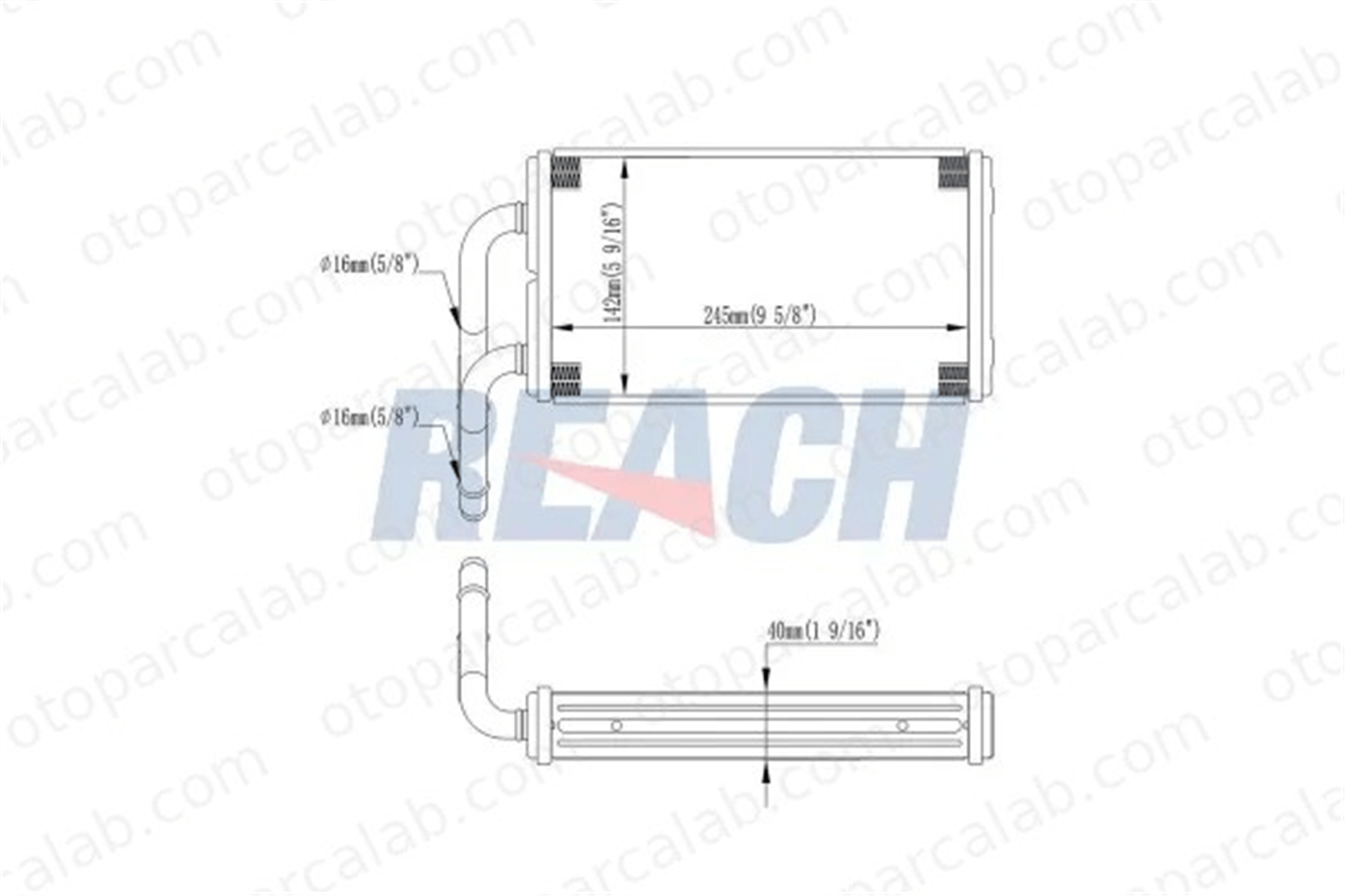 ORIS KFR063047 Kalorifer Radyatörü ORİS KFR063047 FORD TRANSIT Minibüs/Otobüs TRANSIT Panelvan/Van 95VW18476AB 95VW18476AC