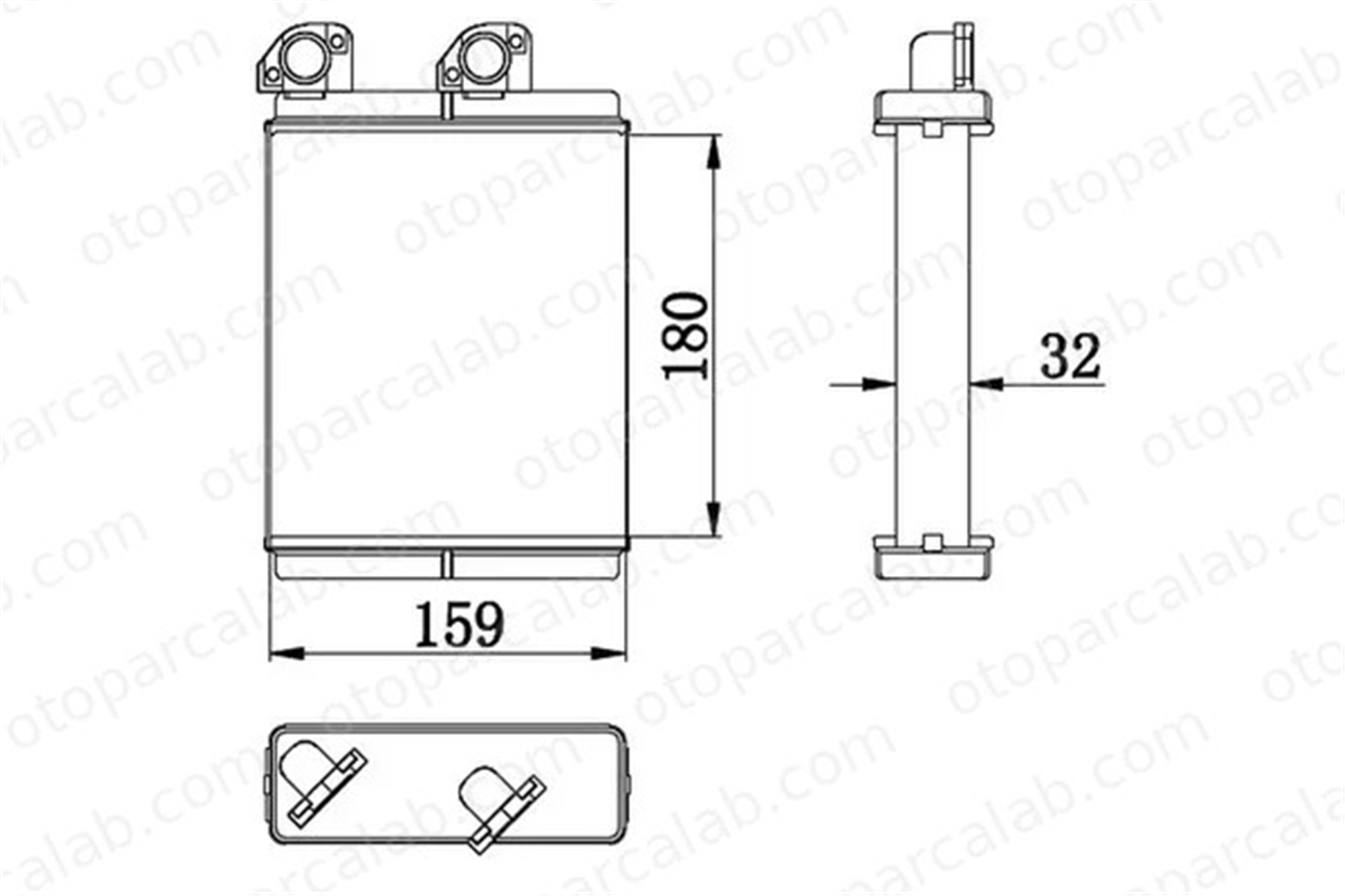 ORIS KMI043032 Kalorifer Radyatörü ORİS KMI043032 VOLVO V40 Station wagon S40 I 30850697 30824478