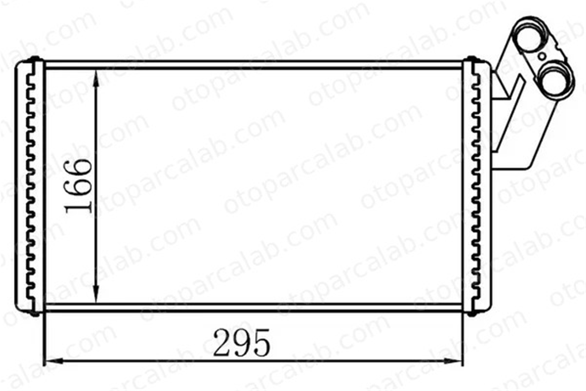 ORIS KPE045032 Kalorifer Radyatörü ORİS KPE045032 CITROËN EVASION MPV JUMPY 9566944680 6448A7