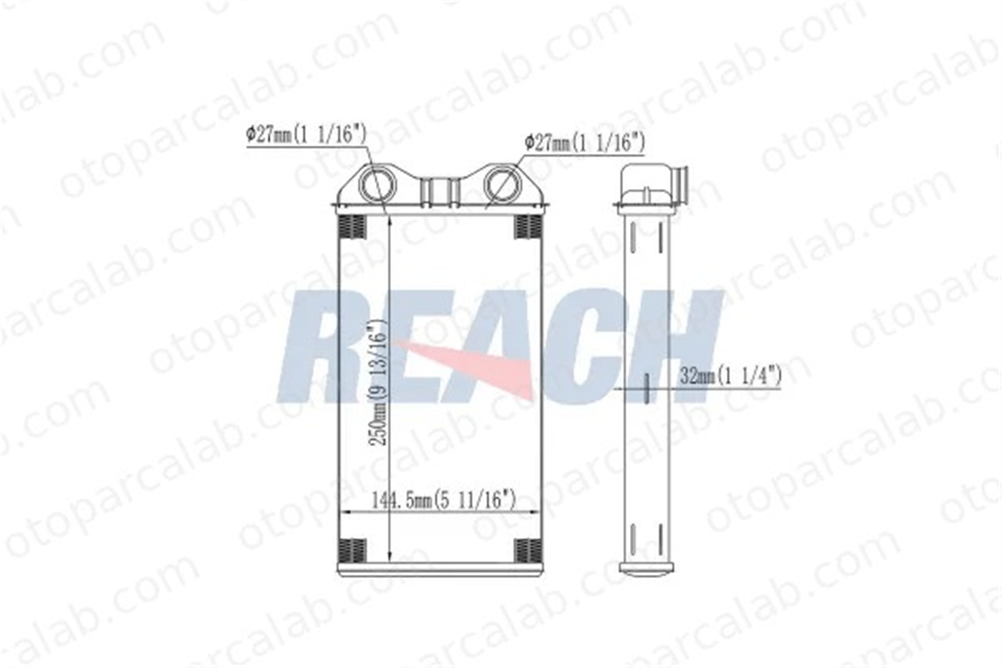ORIS KRN009 Kalorifer Radyatörü ORİS KRN009 RENAULT TRAFIC II Panelvan/Van OPEL VIVARO A Minibüs/Otobüs 7701473279 2711500QAD