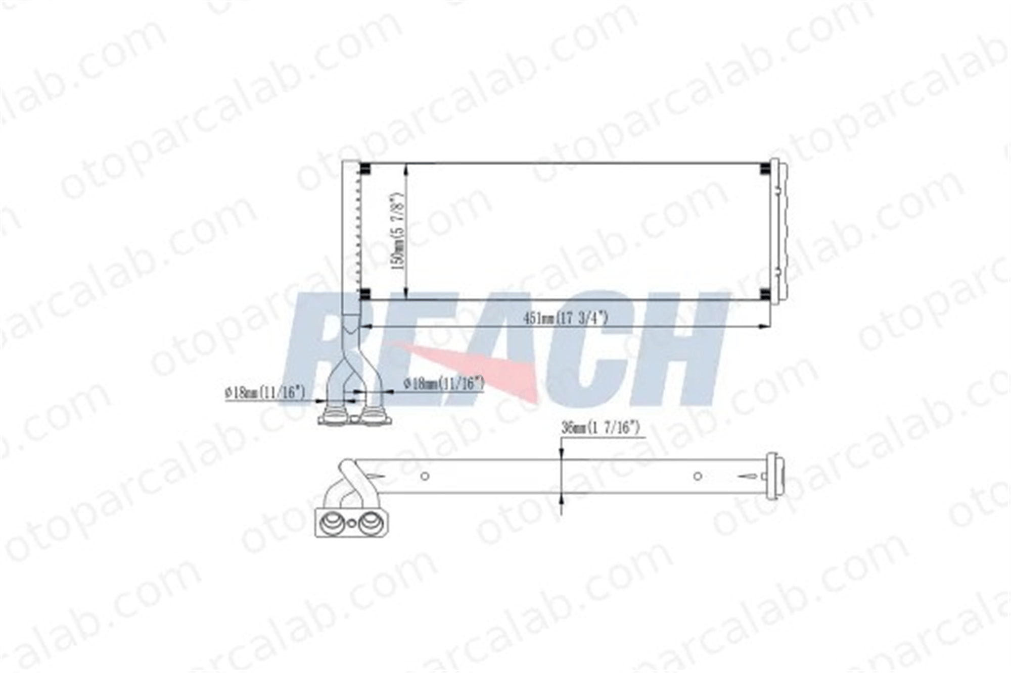 ORIS KSC018026 Kalorifer Radyatörü ORİS KSC018026 SCANIA R II P II 1421760 1437263