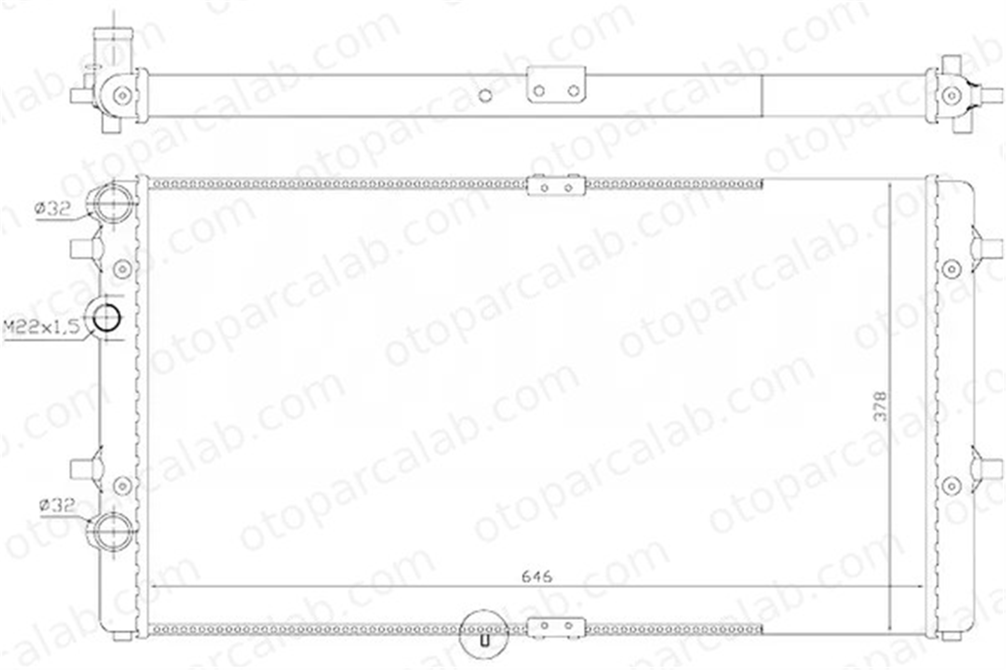 ORIS MSE901023 Su Radyatörü ORİS MSE901023 TOYOTA HILUX VII Pick-up 16400 164000L120