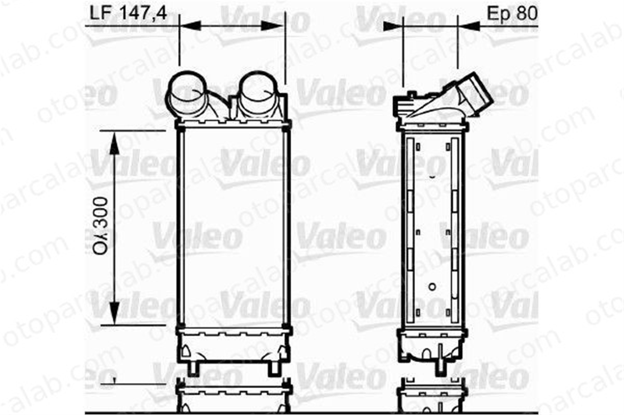ORIS PE085080 Turbo Radyatörü ORİS PE085080 CITROËN BERLINGO MULTISPACE BERLINGO Kasa/büyük limuzin 384L4 0384-L4