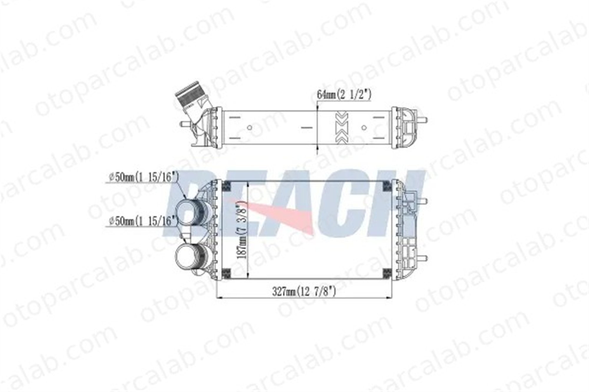 ORIS PE535064 Turbo Radyatörü ORİS PE535064 CITROËN C4 X PEUGEOT 2008 II 9824742280 98247422