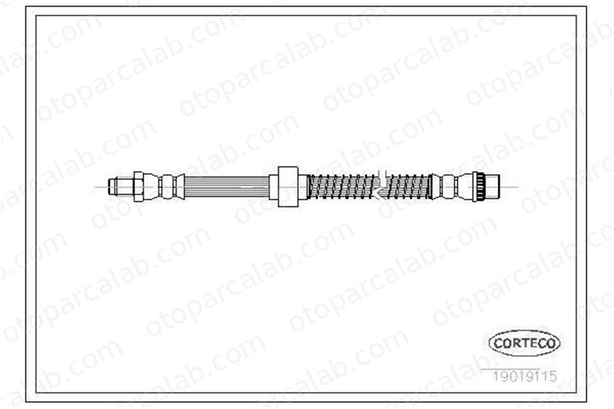 OSSCA 00325 Fren Hortumu Ön Sağ veya Sol CITROËN BERLINGO / BERLINGO FIRST MPV XSARA 480685 4806E9