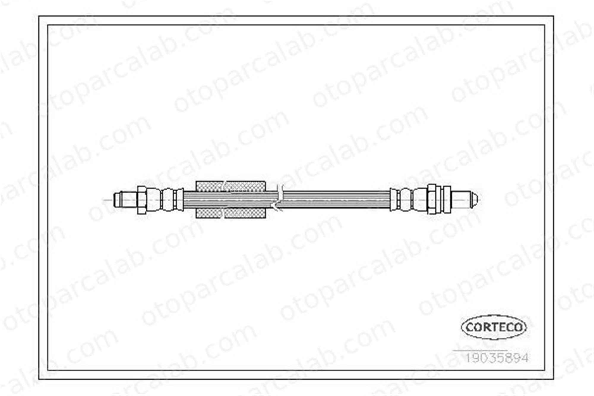 OSSCA 00540 Fren Hortumu Arka Sağ veya Sol FORD KA 3S512282AA 1479007