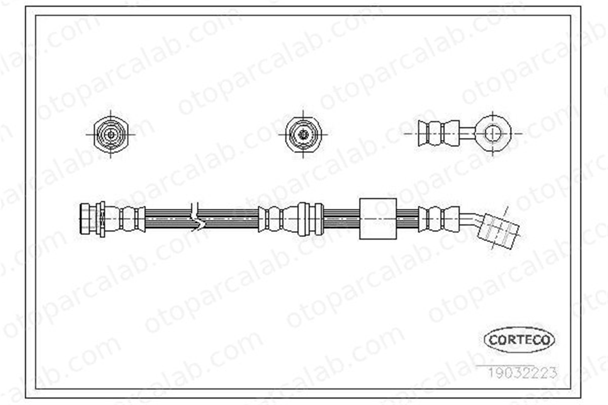 OSSCA 00667 Fren Hortumu Ön Sağ SUZUKI VITARA VITARA Cabrio 5154060A31 5154085C00
