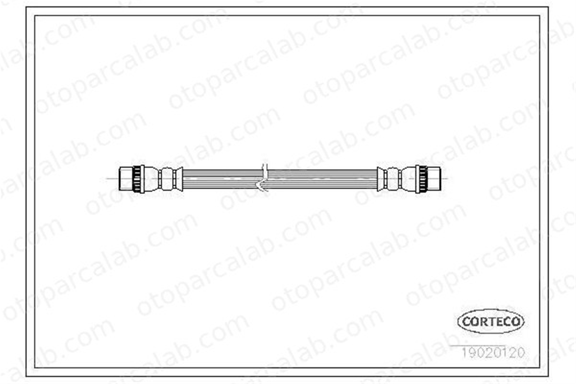 OSSCA 00743 Fren Hortumu Arka Sağ veya Sol OPEL VIVARO A Panelvan/Van RENAULT TRAFIC II Panelvan/Van 91166507 4409165