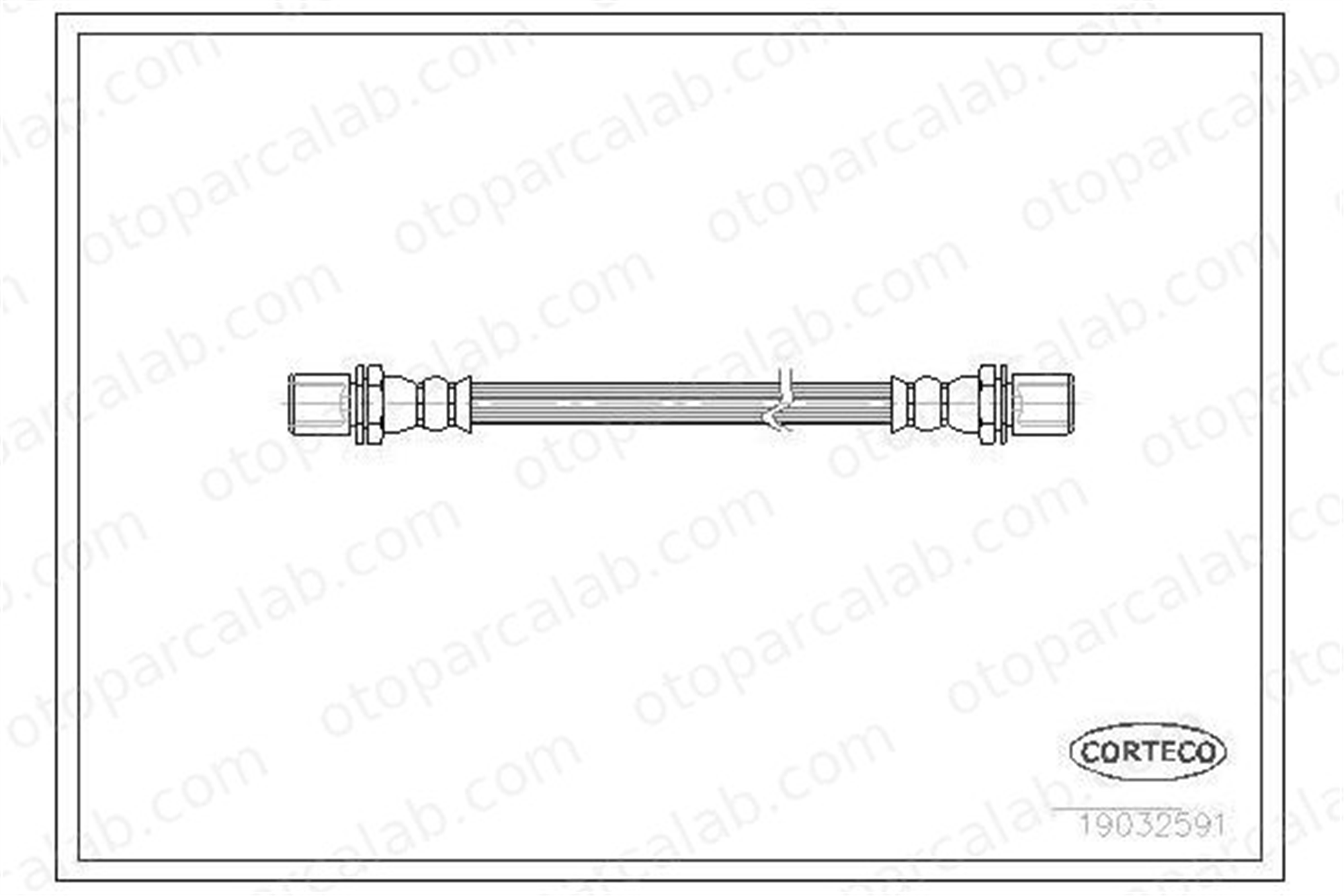 OSSCA 00767 Fren Hortumu Arka Sağ veya Sol DAIHATSU CHARADE III APPLAUSE I Hatchback 9004922119