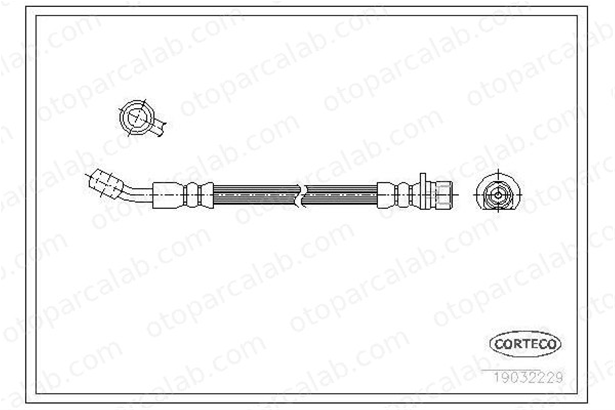 OSSCA 00775 Fren Hortumu Arka Sağ veya Sol ROVER 600 I HONDA ACCORD VI GBH90266 46431SM4934