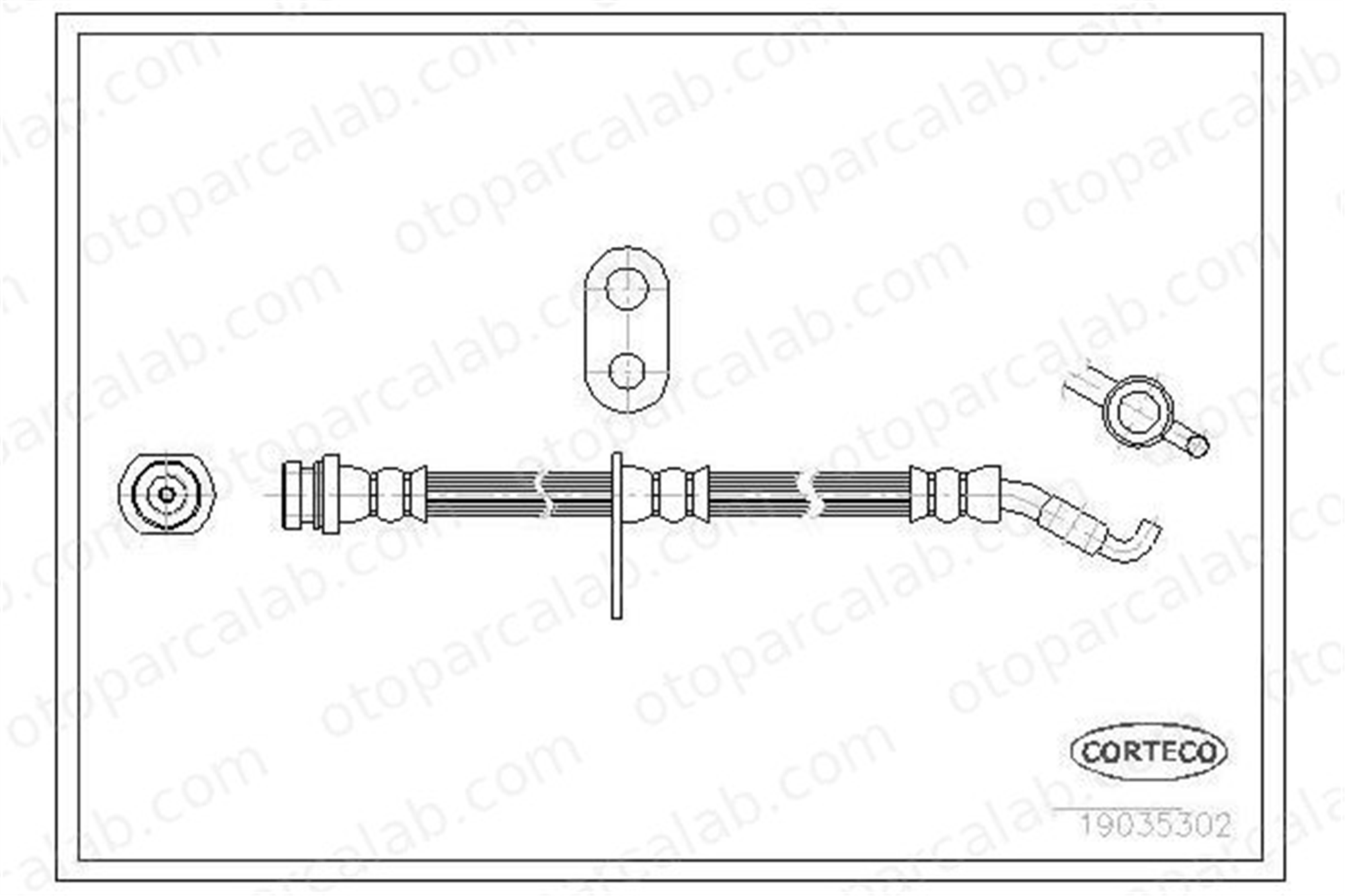 OSSCA 01219 Fren Hortumu Ön Sağ veya Sol SUZUKI SWIFT III SPLASH 5155062J00