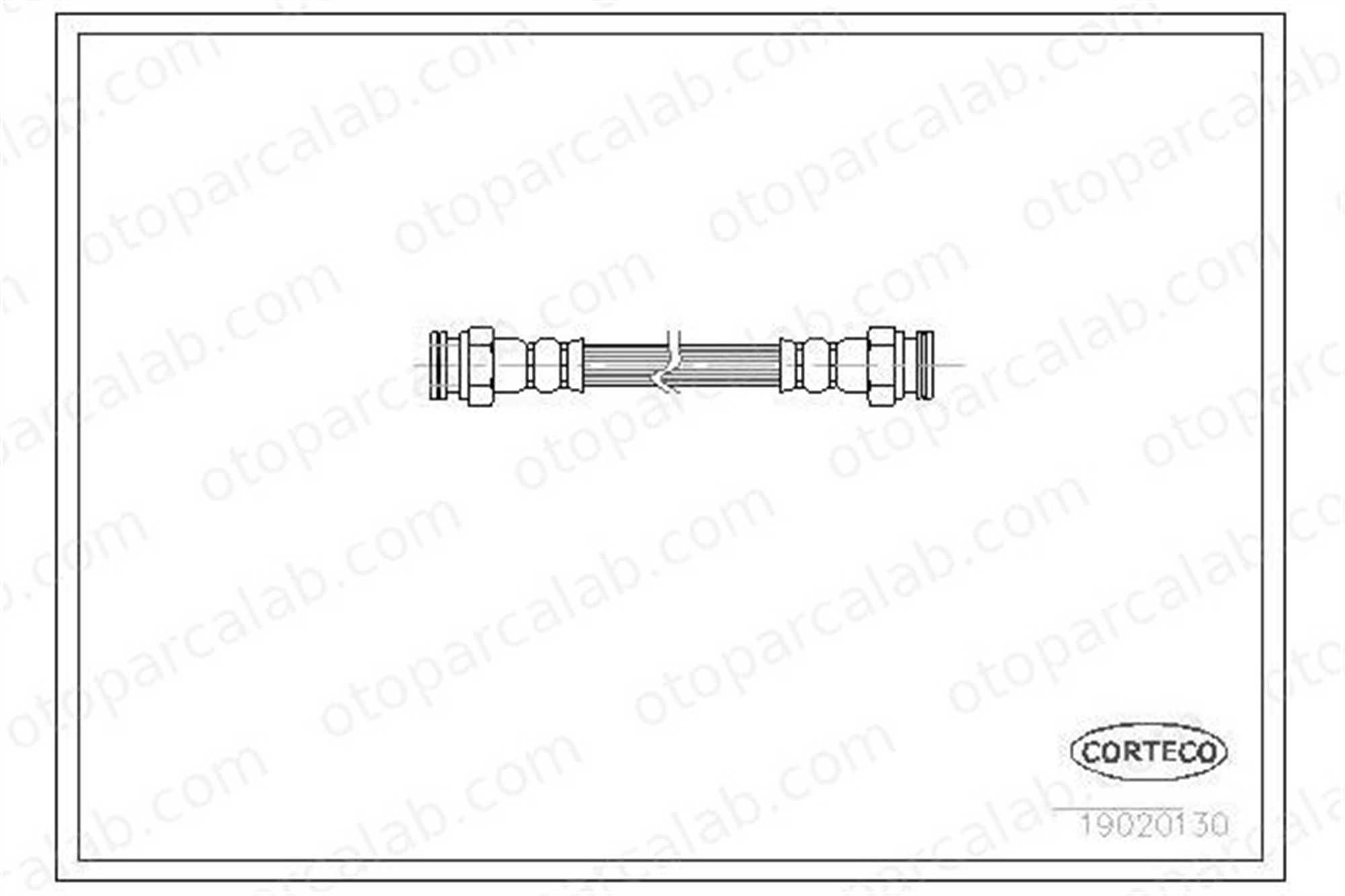 OSSCA 01344 Fren Hortumu Arka Sağ veya Sol LANCIA MUSA YPSILON 46834651 46542040