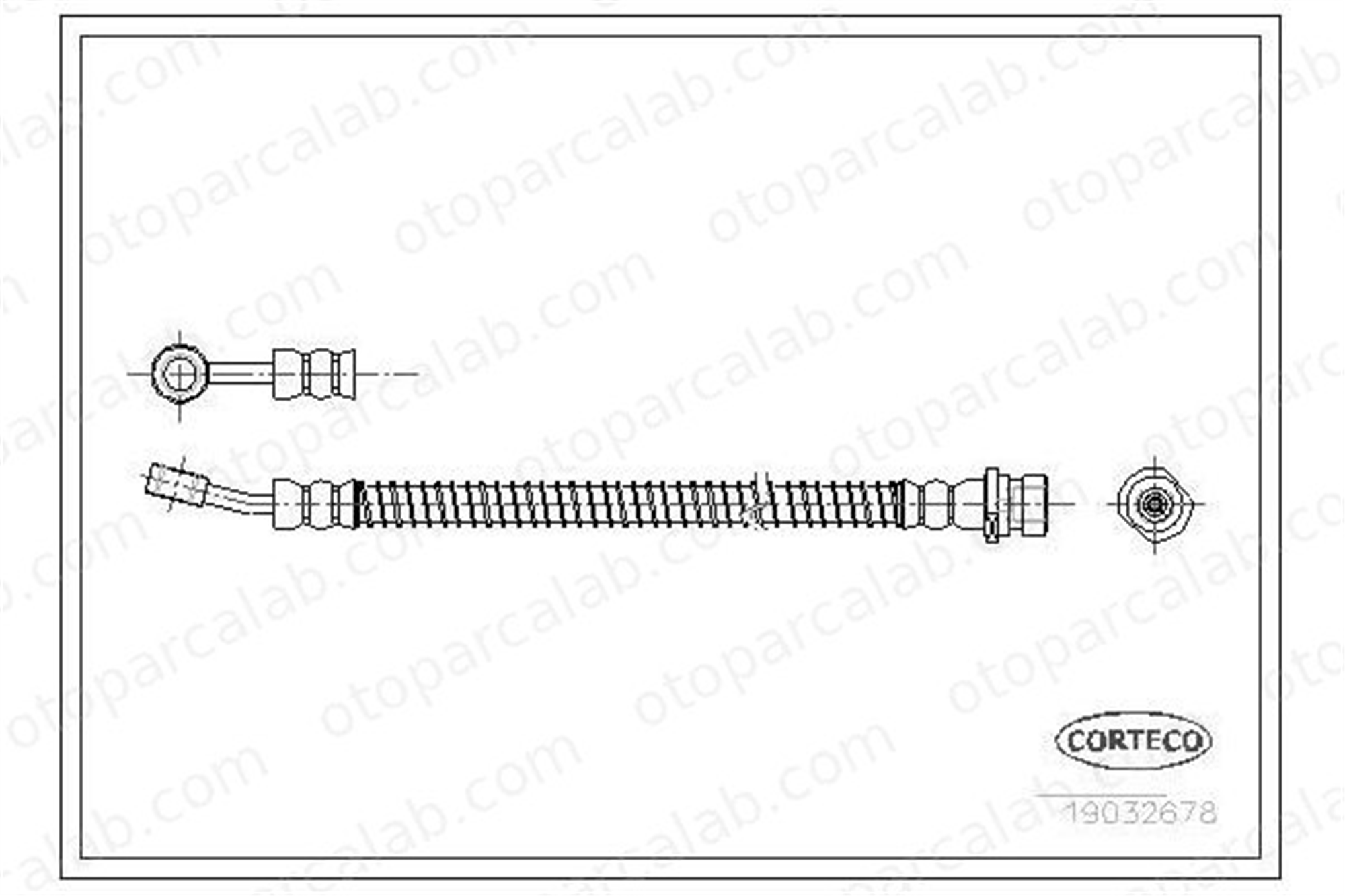 OSSCA 01385 Fren Hortumu Ön Sol HYUNDAI SONATA III 5873134001