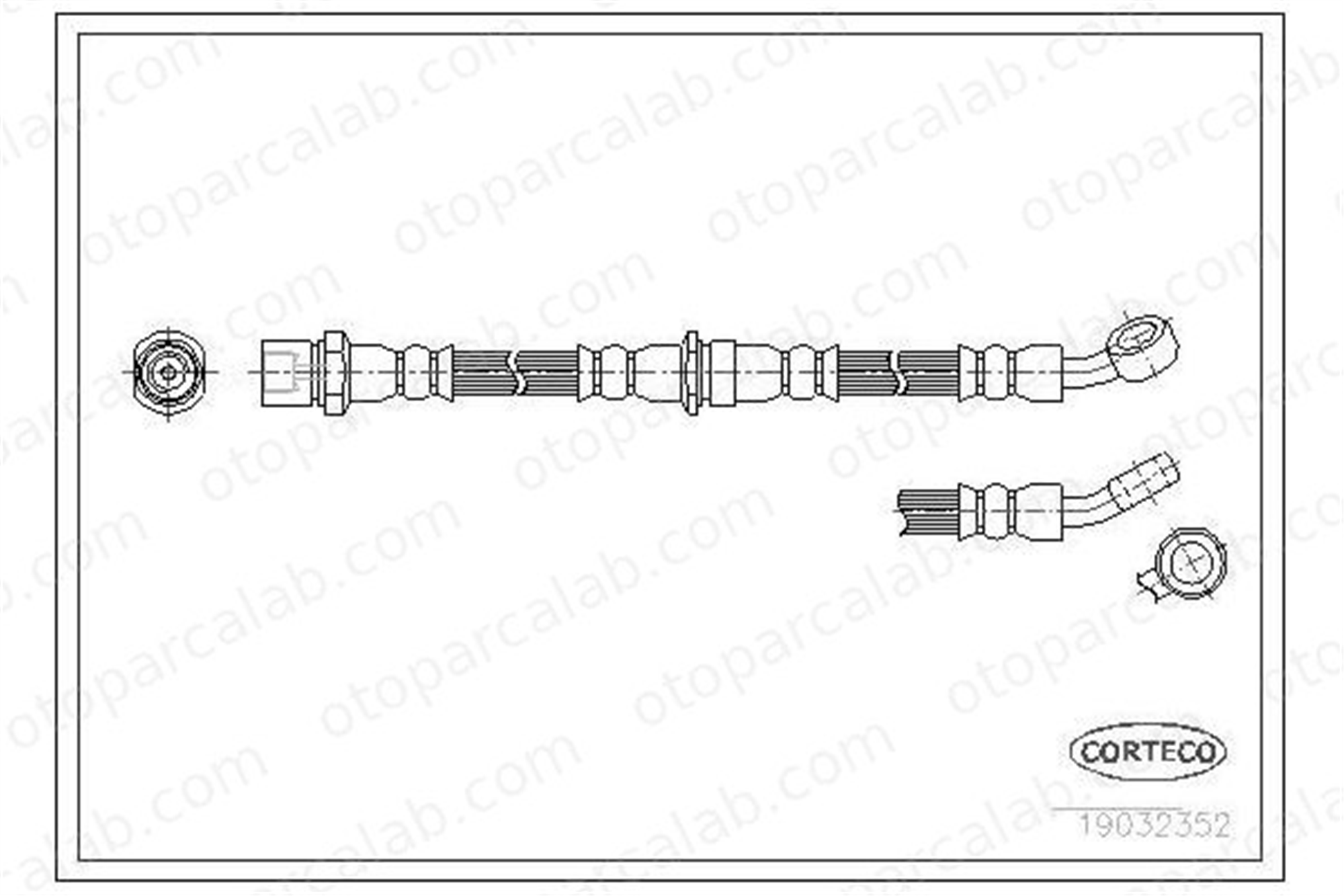 OSSCA 01400 Fren Hortumu Arka Sağ veya Sol SUBARU IMPREZA Station wagon 26531AA070