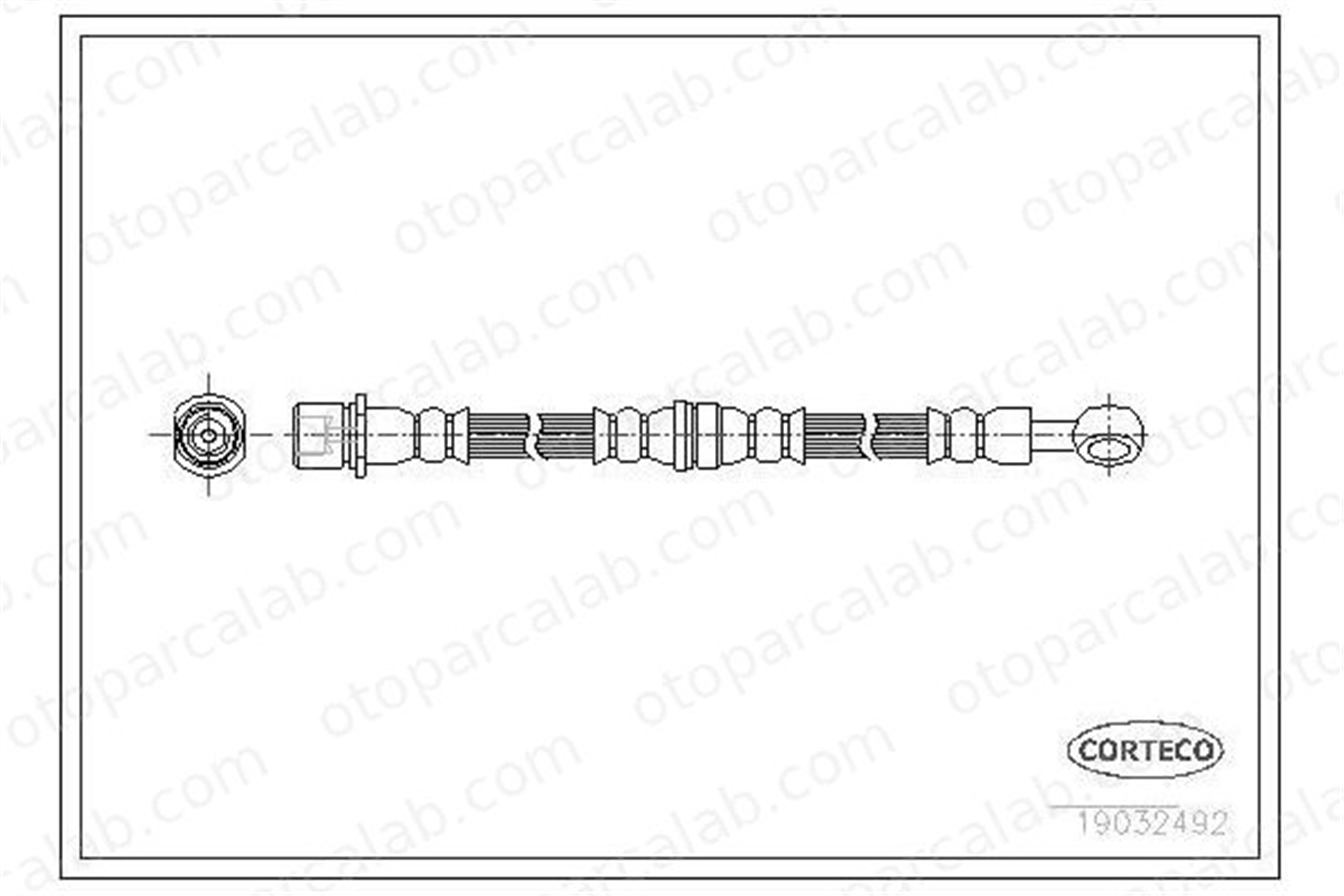 OSSCA 01407 Fren Hortumu Ön Sağ SUBARU FORESTER 26550FC010