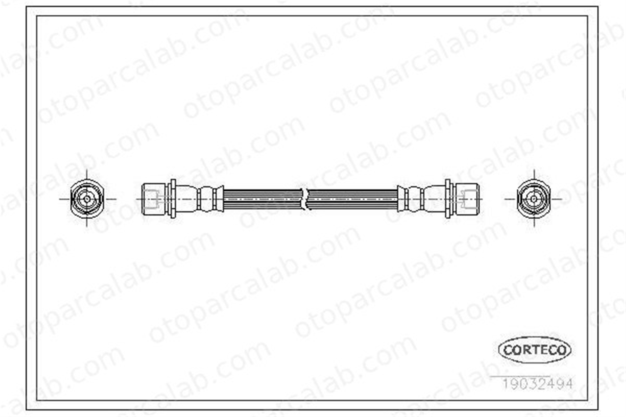 OSSCA 01408 Fren Hortumu Arka Sağ veya Sol SUBARU FORESTER 26550FC000
