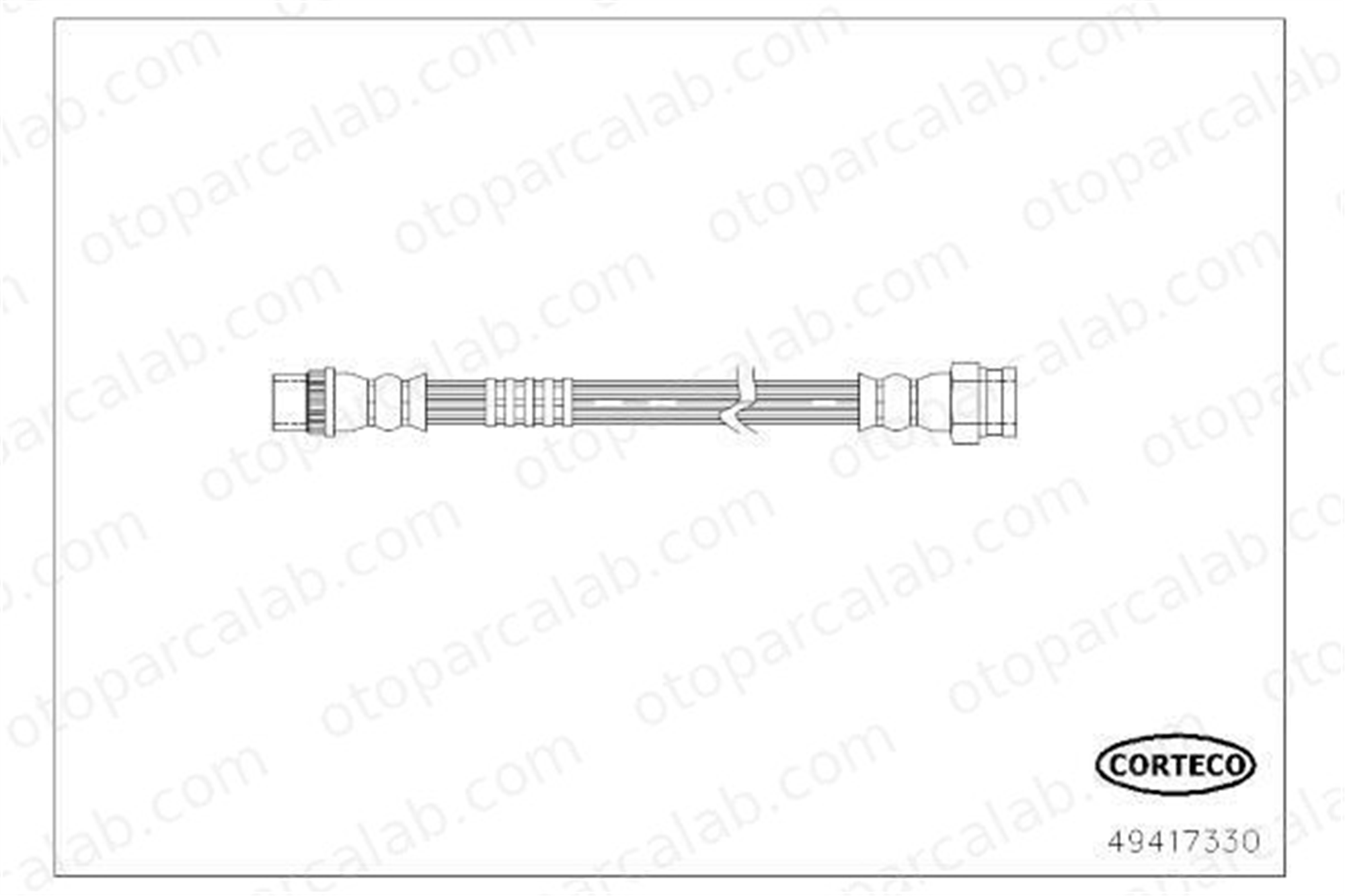OSSCA 01600 Fren Hortumu Arka Sağ veya Sol PEUGEOT 308 II 308 SW II 1609017080 95525427