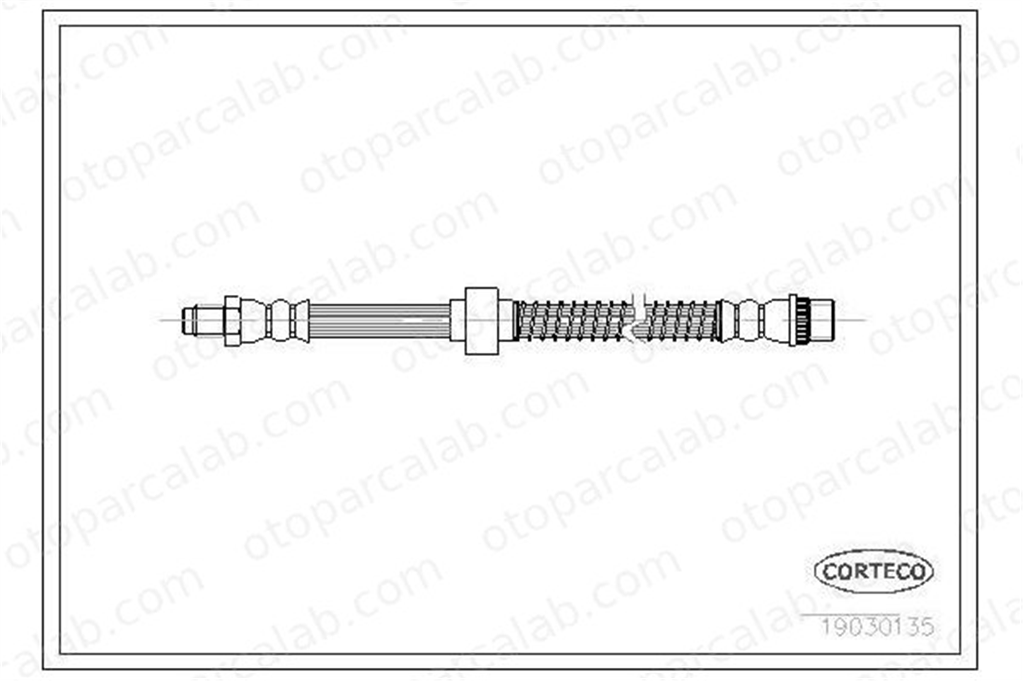 OSSCA 0848 Fren Hortumu Ön Sağ veya Sol CITROËN C5 I Break C5 I 480697