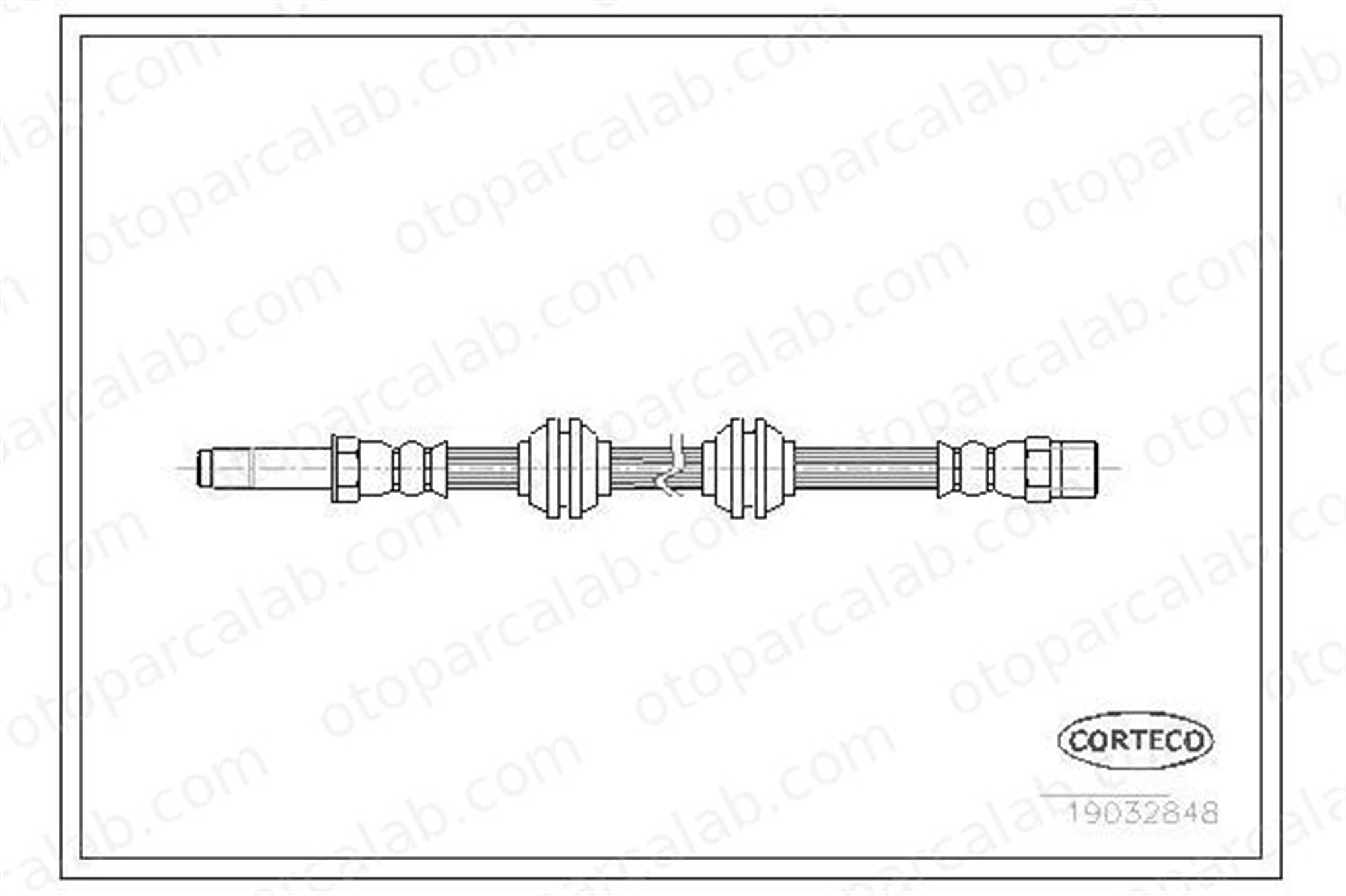 OSSCA 0901 Fren Hortumu Ön Sağ veya Sol MERCEDES-BENZ VITO Minibüs/Otobüs VITO Panelvan/Van A6384282235 6384280835