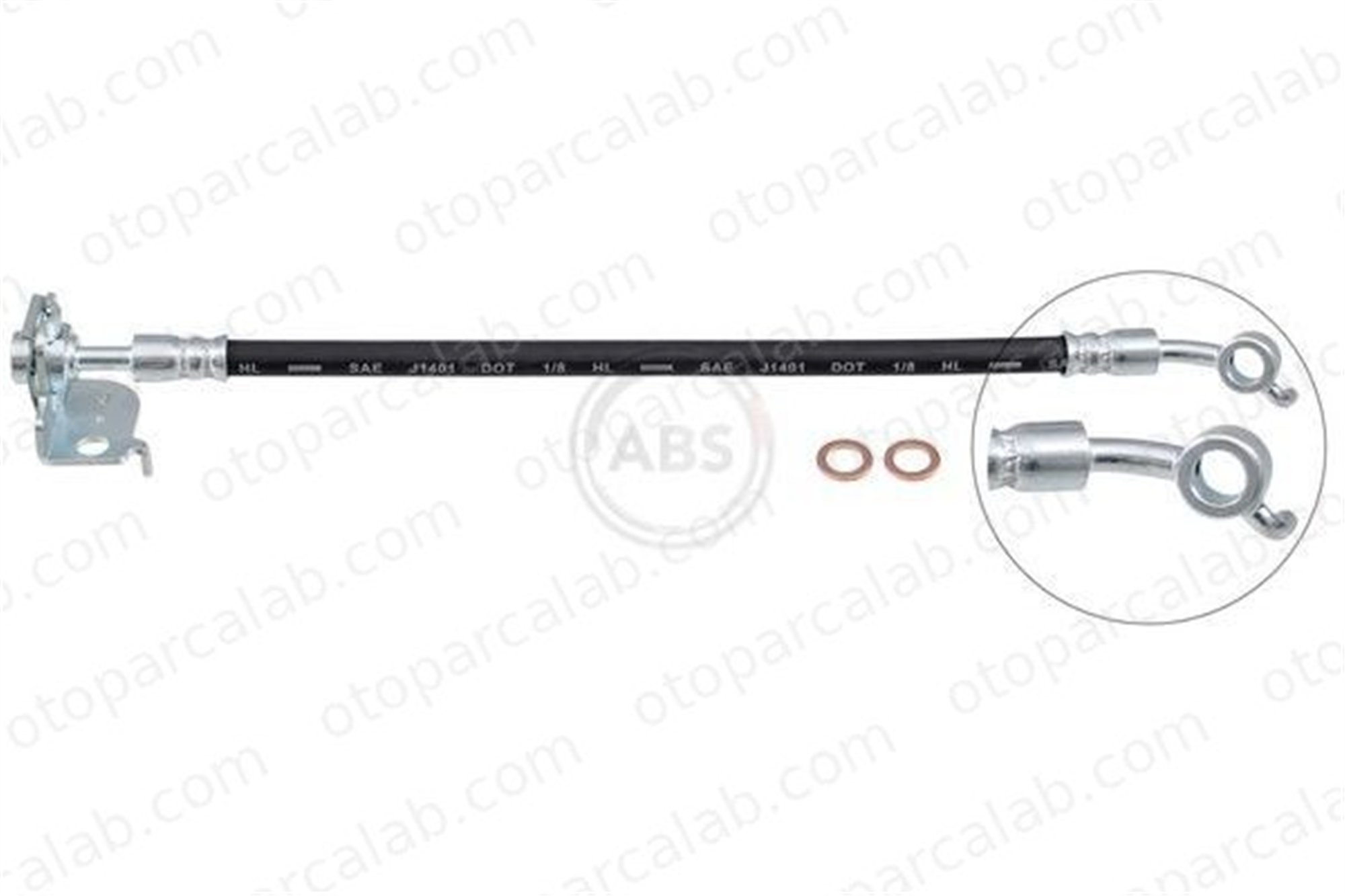OSSCA BRSFH11016 Fren Hortumu Arka Sağ HYUNDAI i30 i30 Station wagon 58738G4300 58737G4400
