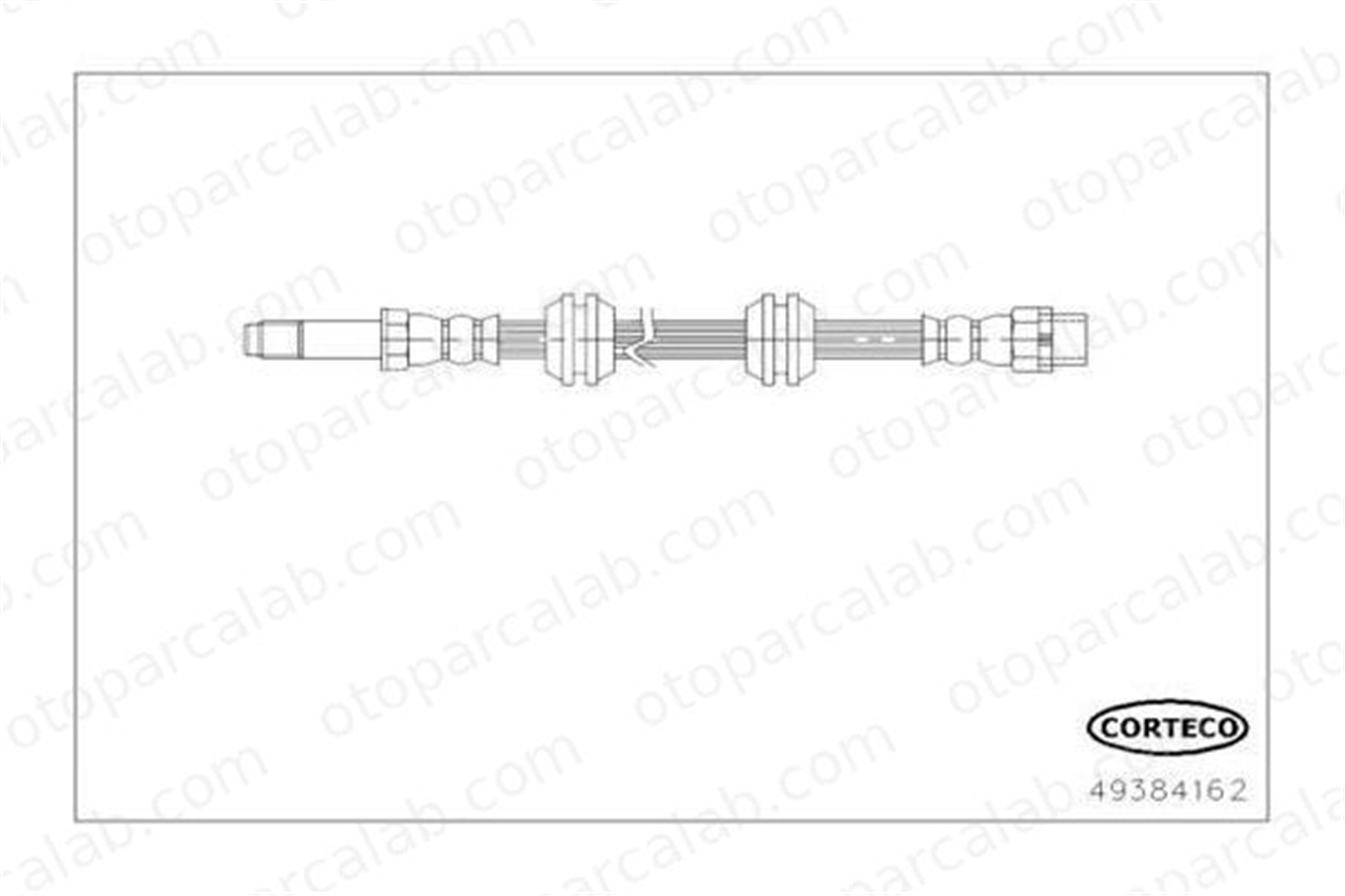 OSSCA BRSFH19007 Fren Hortumu Arka Sağ veya Sol MINI MINI BMW X2 34306798466