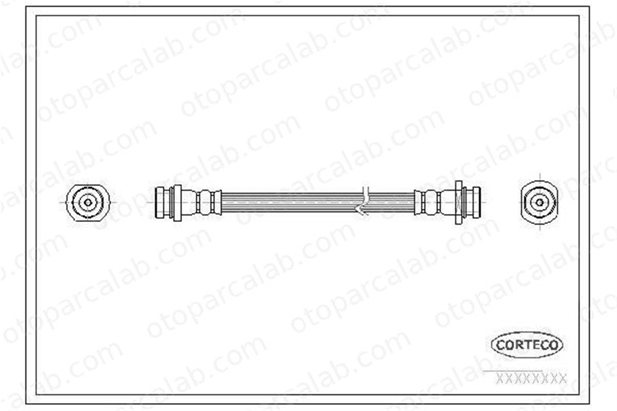 OSSCA BRSFH24000 Fren Hortumu Arka Sağ veya Sol SUZUKI SWIFT III SPLASH 4709848 93195320