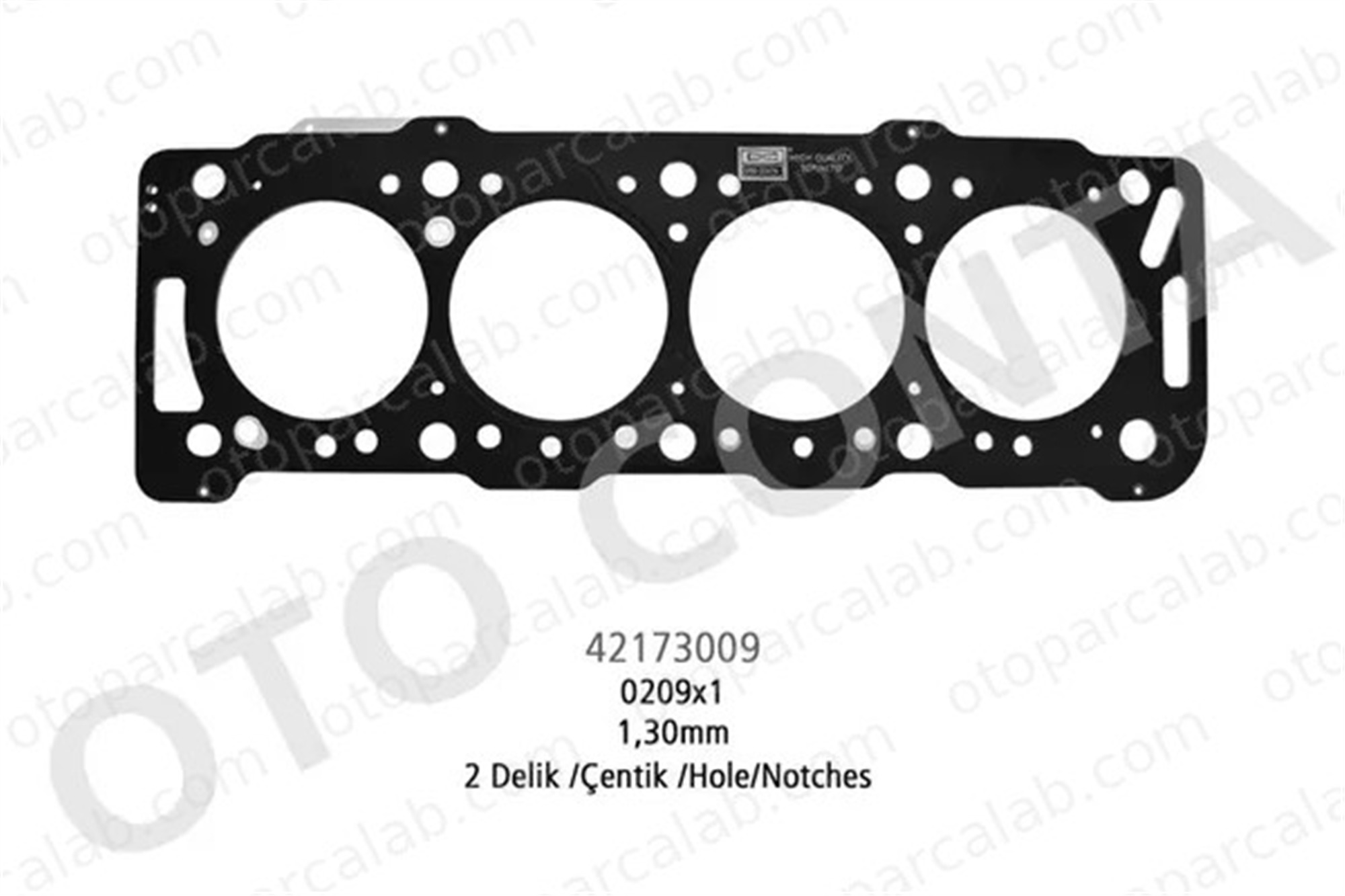 OTOCONTA 42173009 Silindir Kapak Contası CITROËN BERLINGO / BERLINGO FIRST Kasa/büyük limuzin BERLINGO / BERLINGO FIRST MPV 209X1 0209.X1