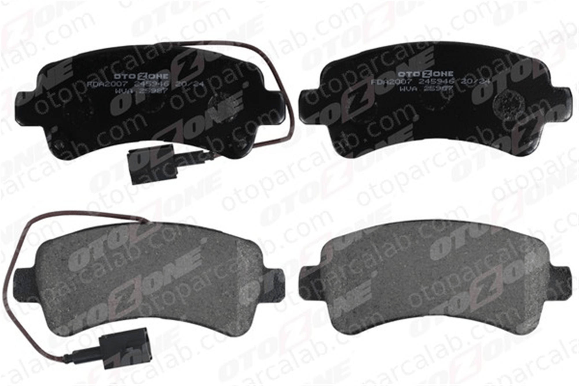 OTOZONE FDA2007 Fren Disk Balata Arka CITROËN JUMPER Minibüs/Otobüs JUMPER Panelvan/Van 77367094 1612434080