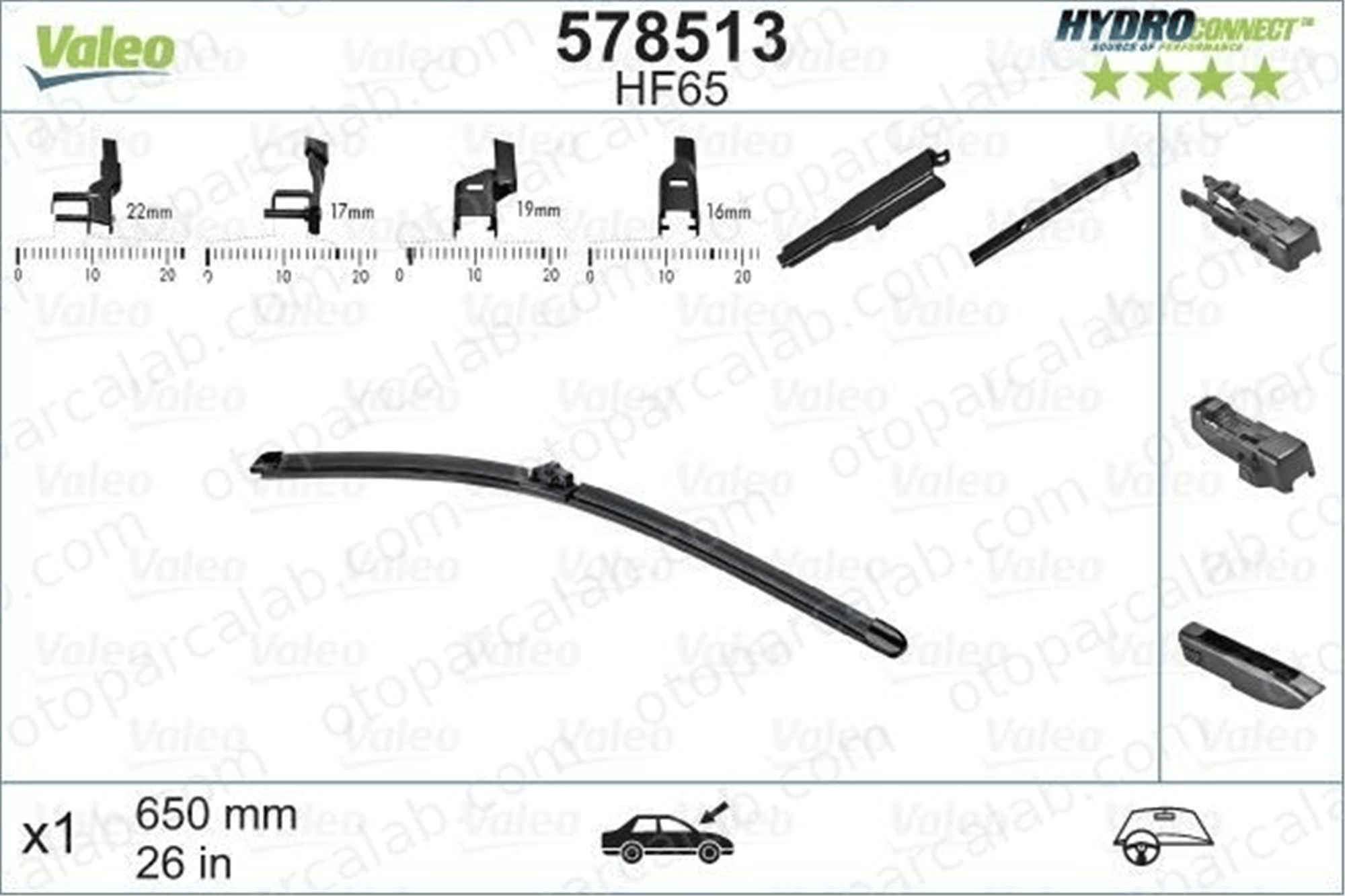 PHAFF 01141 Silecek Süpürgesi Ön Muz Tip 650/480 mm - 26/19 inç BMW 5 5 Touring 3M5J17B437AA 4L1955425B