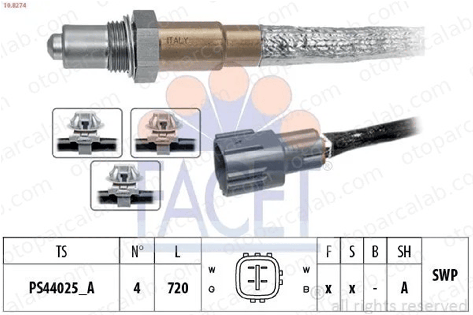 PIERBURG 7.05271.49.0 Oksijen (Lambda) Sensörü TOYOTA YARIS 894650D130 894650D010