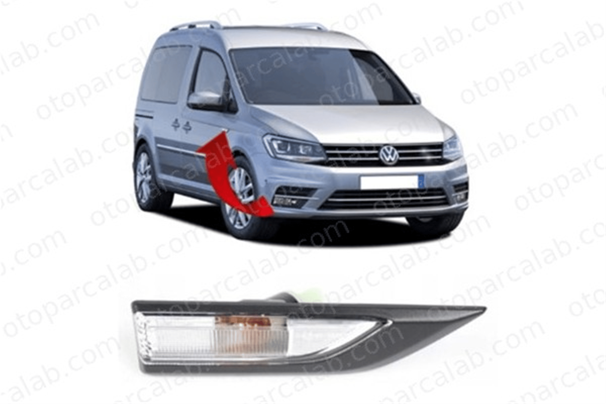 PRO A 291968 Çamurluk Sinyali Sağ PRO-A 291968 VW CADDY IV Kasa/büyük limuzin CADDY IV MPV 2K5949102