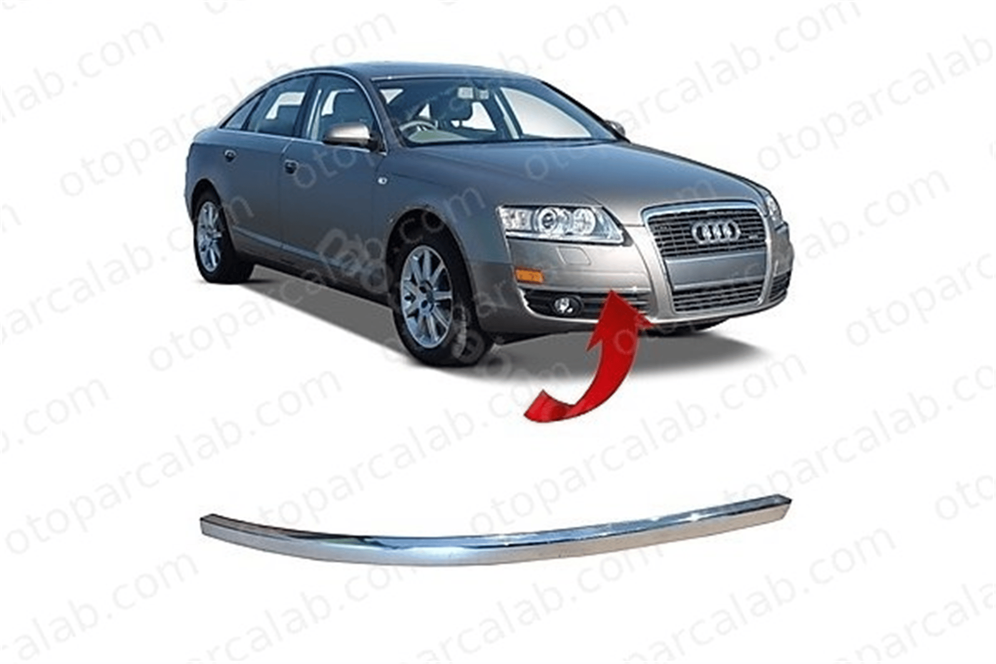 PRO A 292856 Tampon Çıtası Ön Sağ PRO-A 292856 AUDI A6 C6 Avant A6 C6 4F0853066 4F08530662ZZ