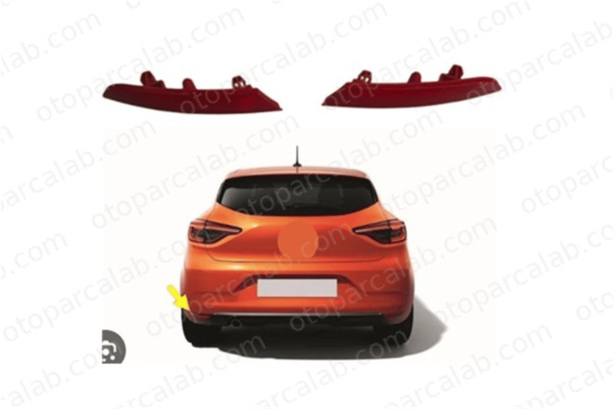 PRO A 342982 Tampon Reflektörü Arka Sol PRO-A 342982 RENAULT CLIO V 265651206R