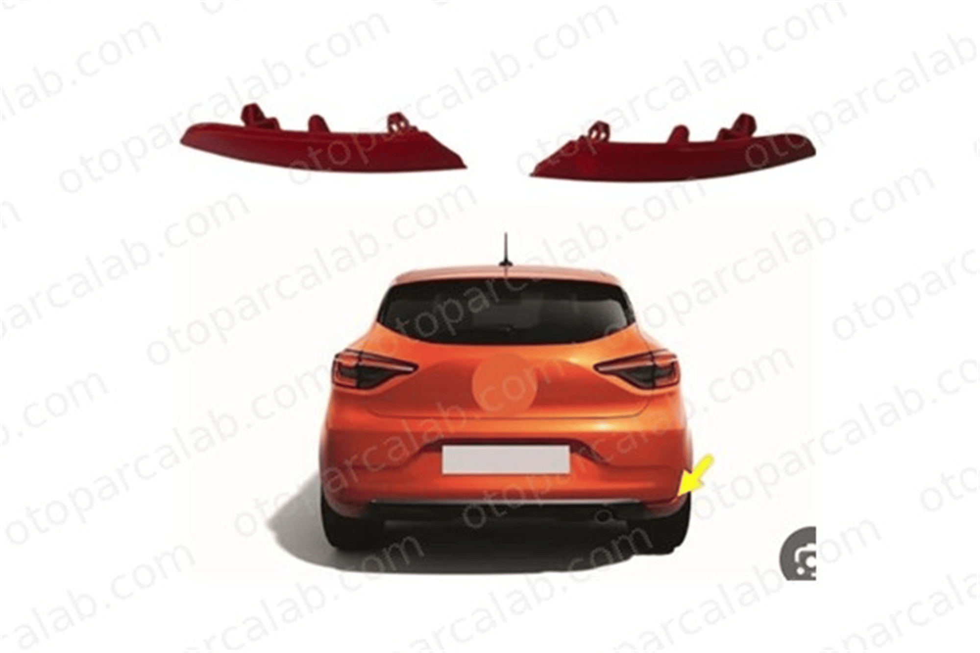 PRO A 342983 Tampon Reflektörü Arka Sağ PRO-A 342983 RENAULT CLIO V 265602442R