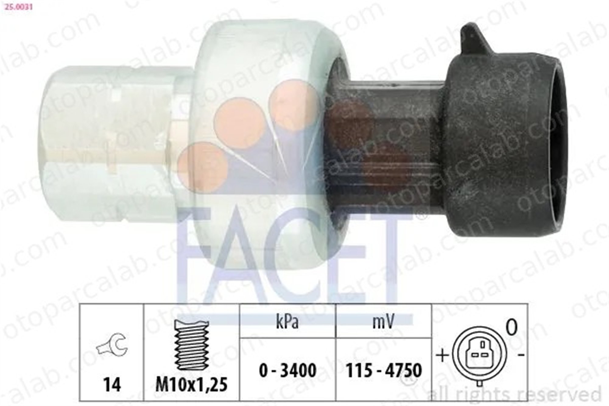 PROSWITCH PRM400077 Klima Basınç Müşürü OPEL INSIGNIA A INSIGNIA A Sports Tourer 13502758 51713182