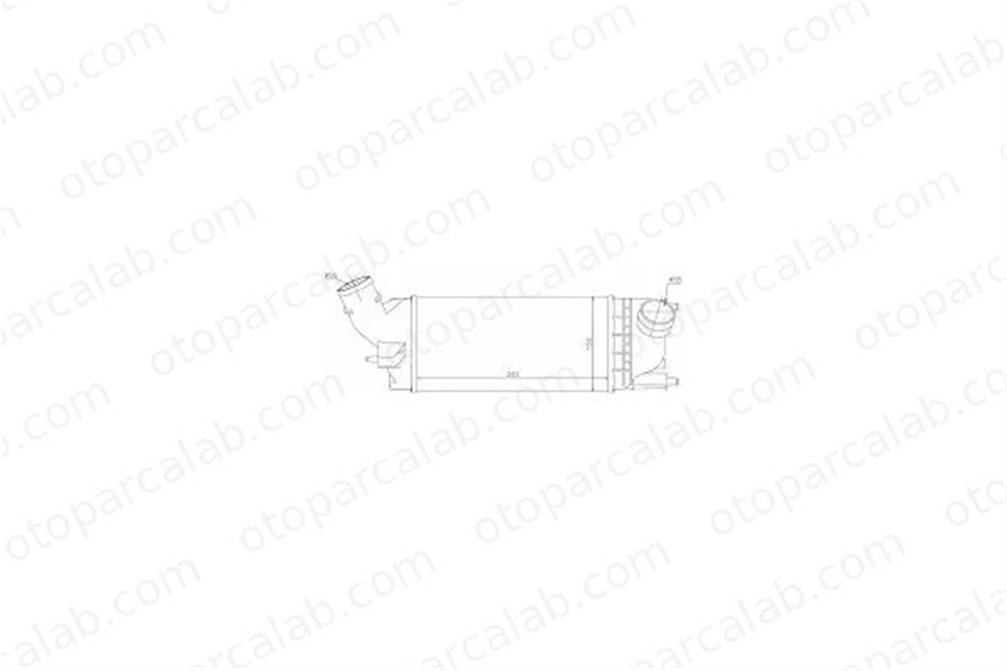 PSA ORJINAL 0384K8 Turbo Radyatörü CITROËN C5 III C5 III Break 384K8 0384K8