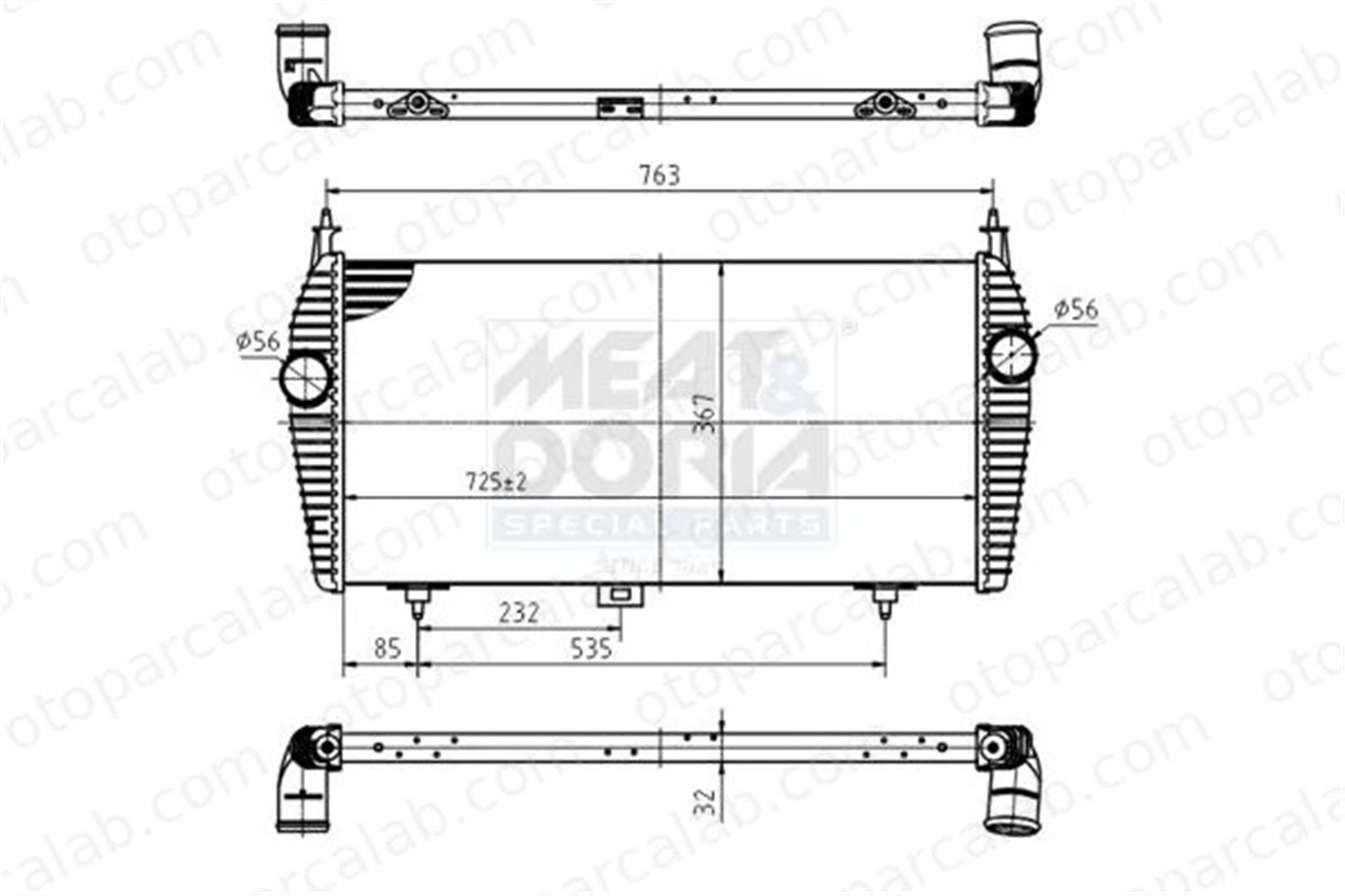 PSA ORJINAL 0384L6 Turbo Radyatörü CITROËN C5 II C5 III Break 384L6 384H9