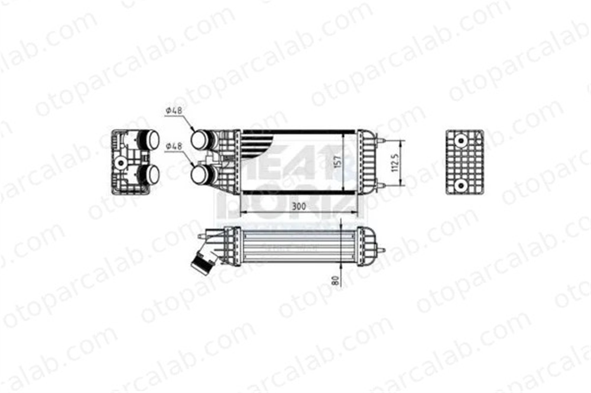 PSA ORJINAL 0384N7 Turbo Radyatörü CITROËN C3 AIRCROSS II PEUGEOT 2008 I 384N7 00000384N7