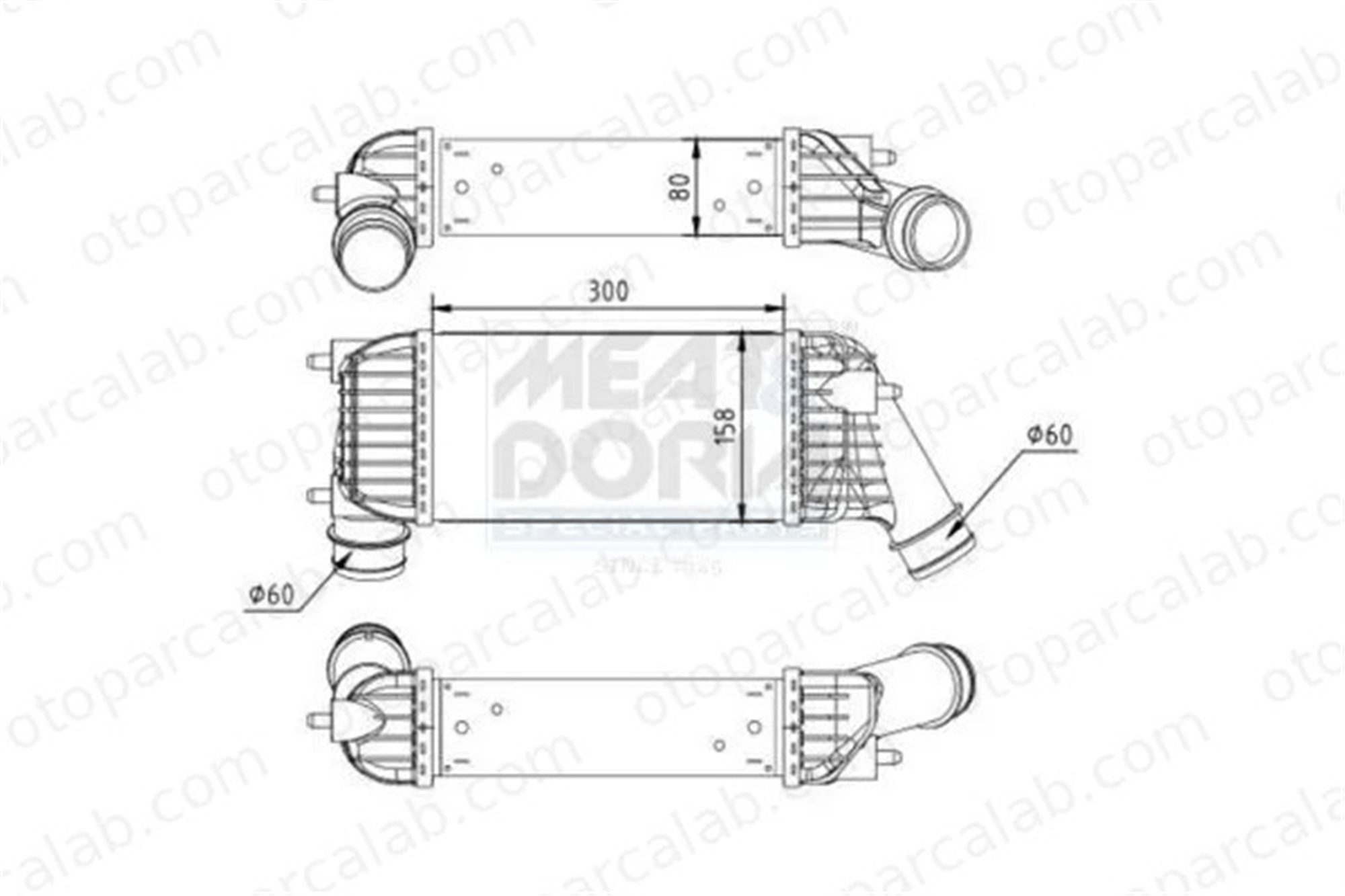 PSA ORJINAL 0384P1 Turbo Radyatörü CITROËN JUMPY JUMPY Panelvan/Van 384P1 384J9
