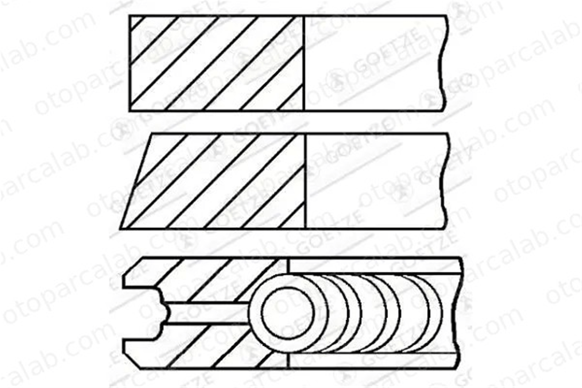 PSA ORJINAL 0640H3 Segman (77.00MM-STD) CITROËN SAXO SAXO Hatchback van 640H3 640L3