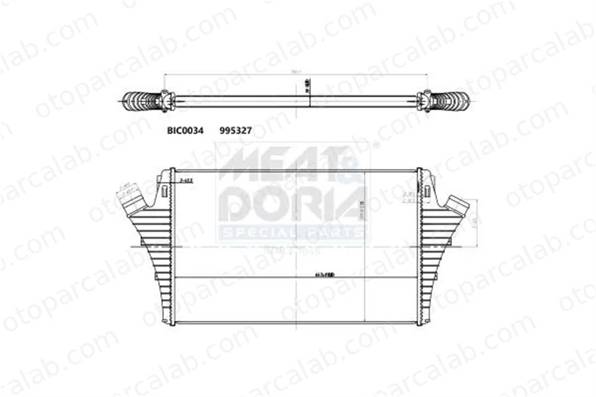 PSA ORJINAL 12788019 Turbo Radyatörü SAAB 9-3 Station wagon 9-3 12788019 24418365