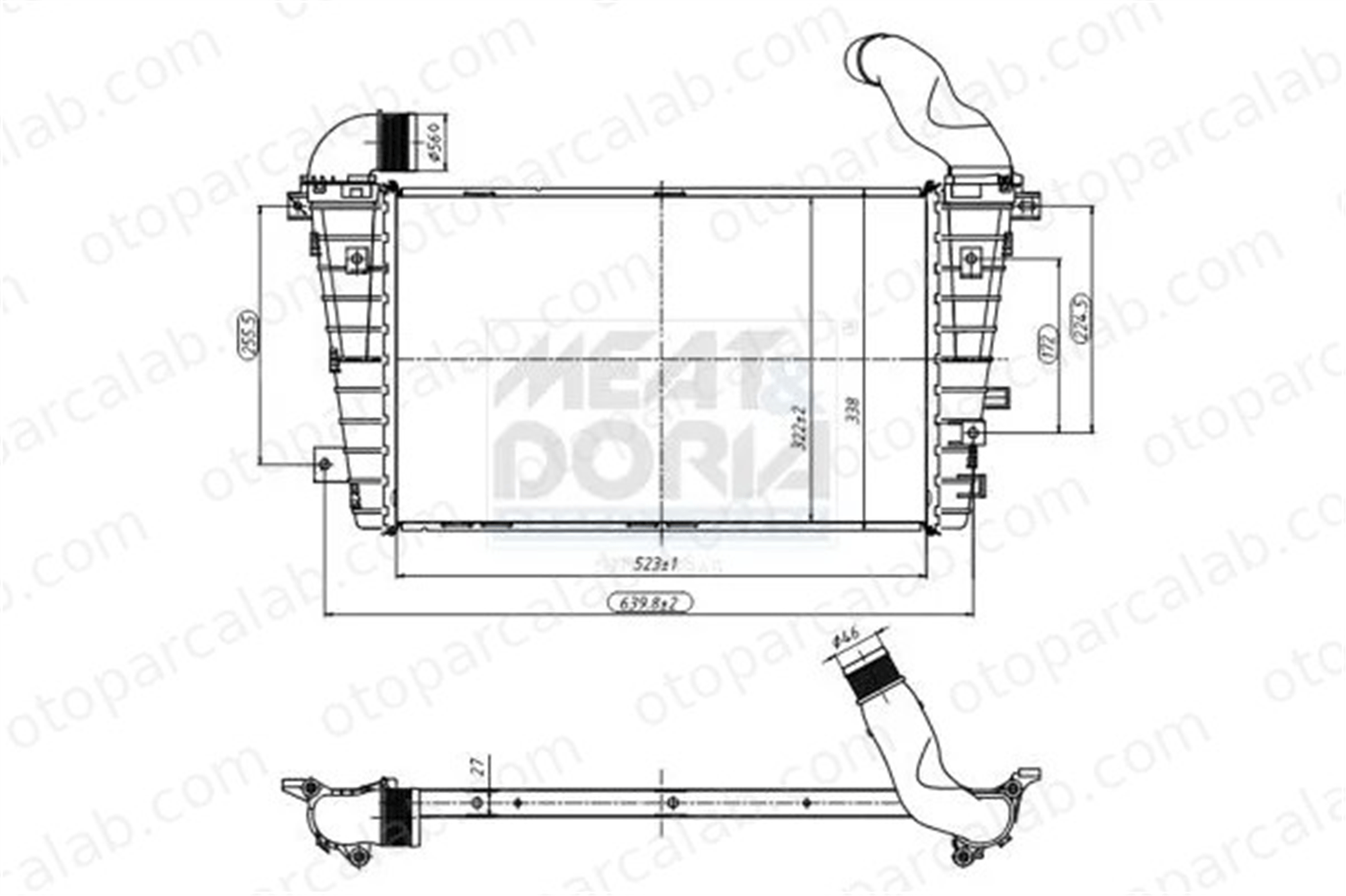 PSA ORJINAL 13223395 Turbo Radyatörü OPEL ZAFIRA / ZAFIRA FAMILY B ZAFIRA B Kasa/büyük limuzin 13223395 013223395