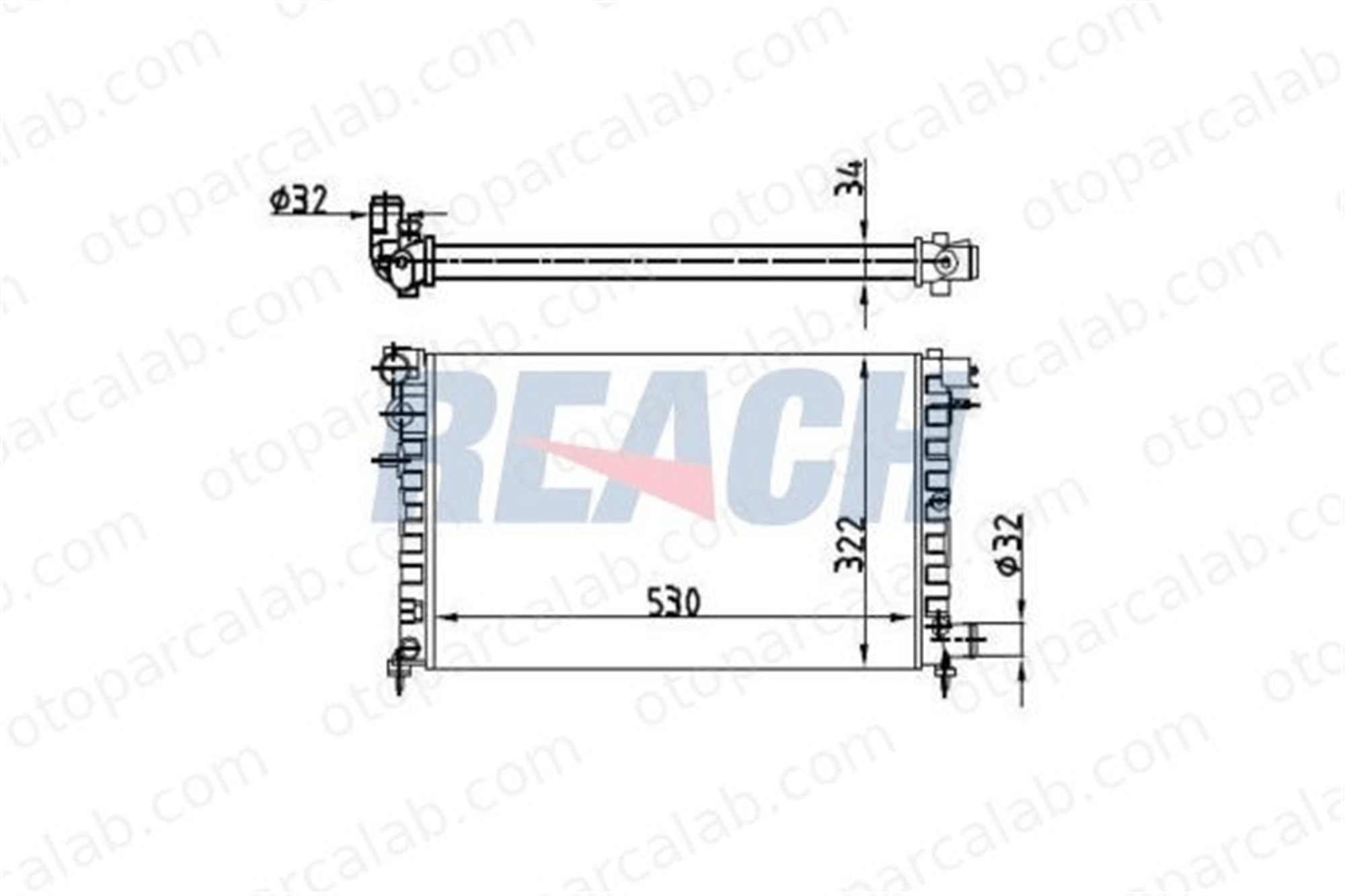 PSA ORJINAL 133092 Su Radyatörü CITROËN SAXO SAXO Hatchback van 133092 1301VT