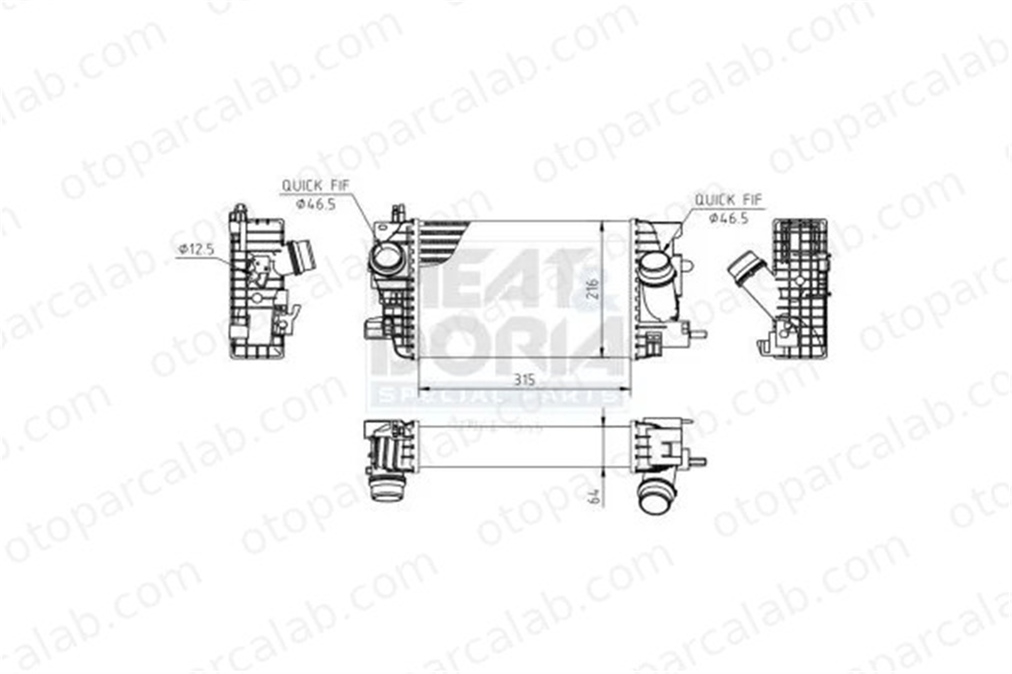 PSA ORJINAL 13337687 Turbo Radyatörü OPEL MERIVA B MPV MERIVA A MPV 13337687 1302140