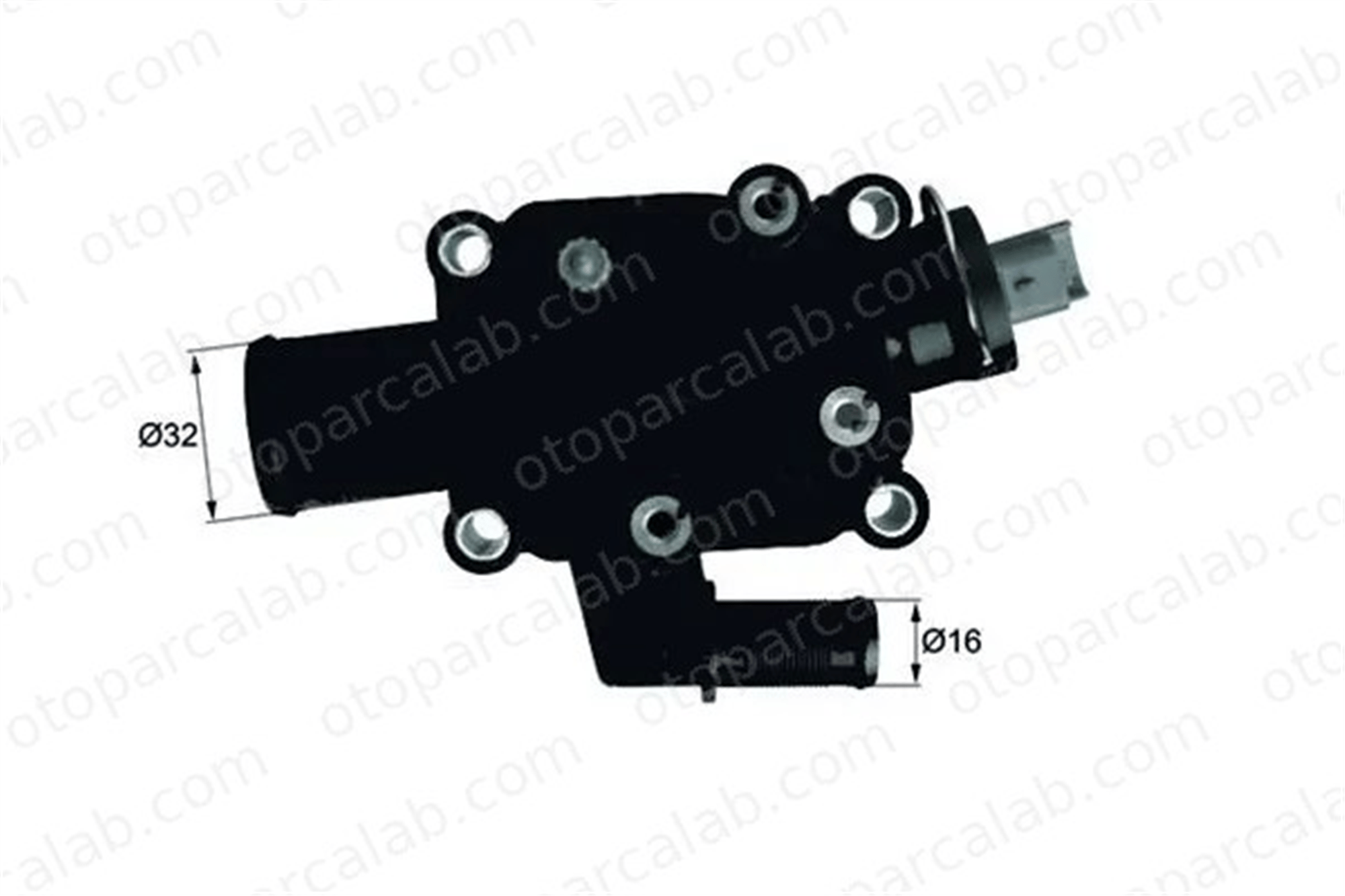 PSA ORJINAL 1336Z0 Termostat Gövdesi PEUGEOT 206 Hatchback CITROËN C2 1336Z0 9647265980