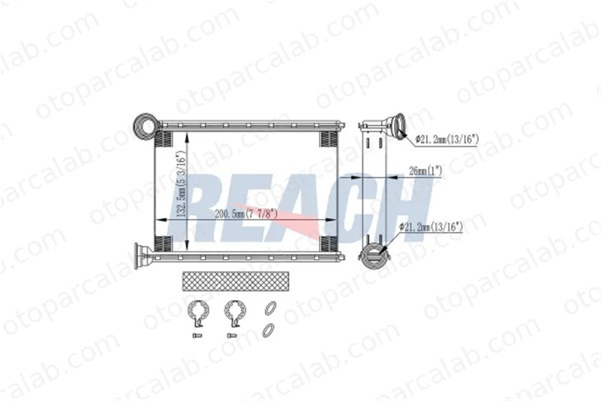 PSA ORJINAL 13370058 Kalorifer Radyatörü OPEL MERIVA B MPV 13370058 1618435