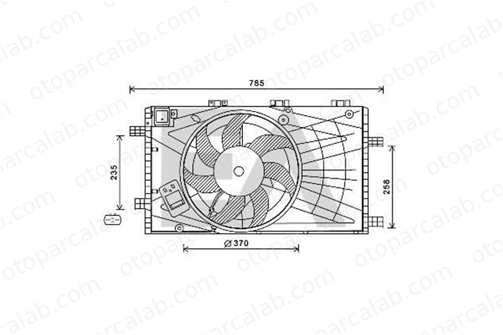 PSA ORJINAL 13413334 Radyatör Fan ve Motoru OPEL INSIGNIA A INSIGNIA A Sedan 13413334 13286333