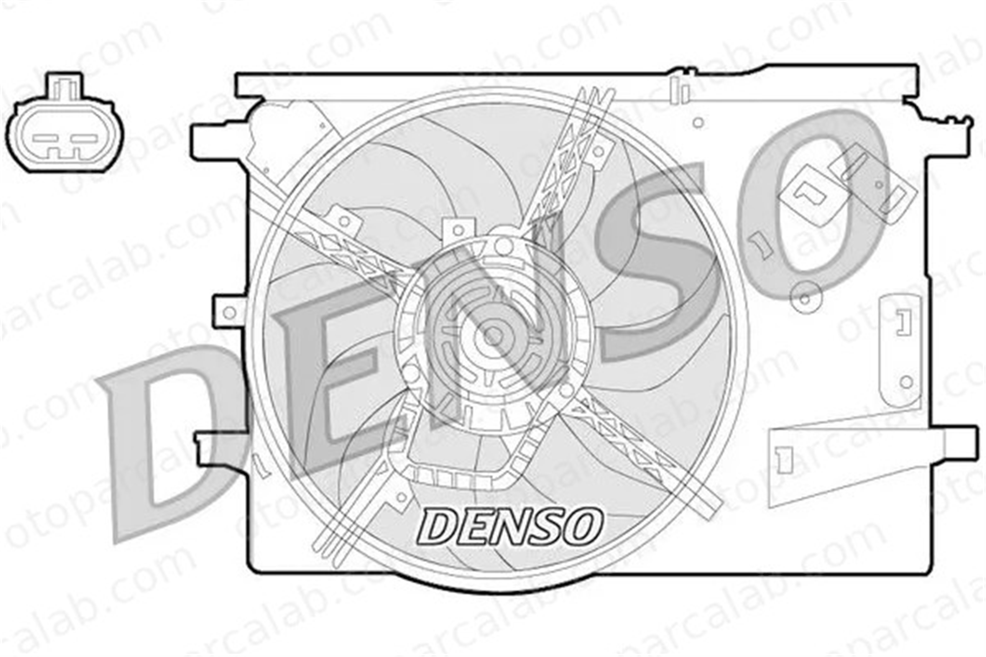 PSA ORJINAL 13453797 Radyatör Fan ve Motoru OPEL CORSA D FIAT PUNTO 13453797 13263552