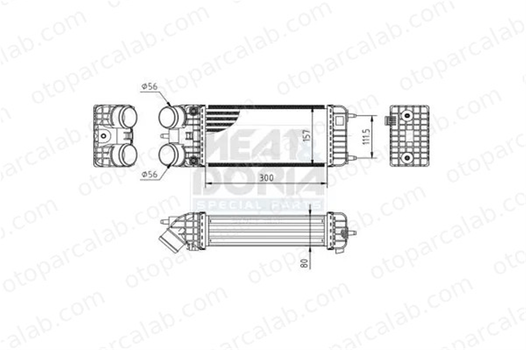 PSA ORJINAL 1440P8 Turbo Radyatörü CITROËN DS3 Cabrio PEUGEOT 208 I 1440P8 00001440P8