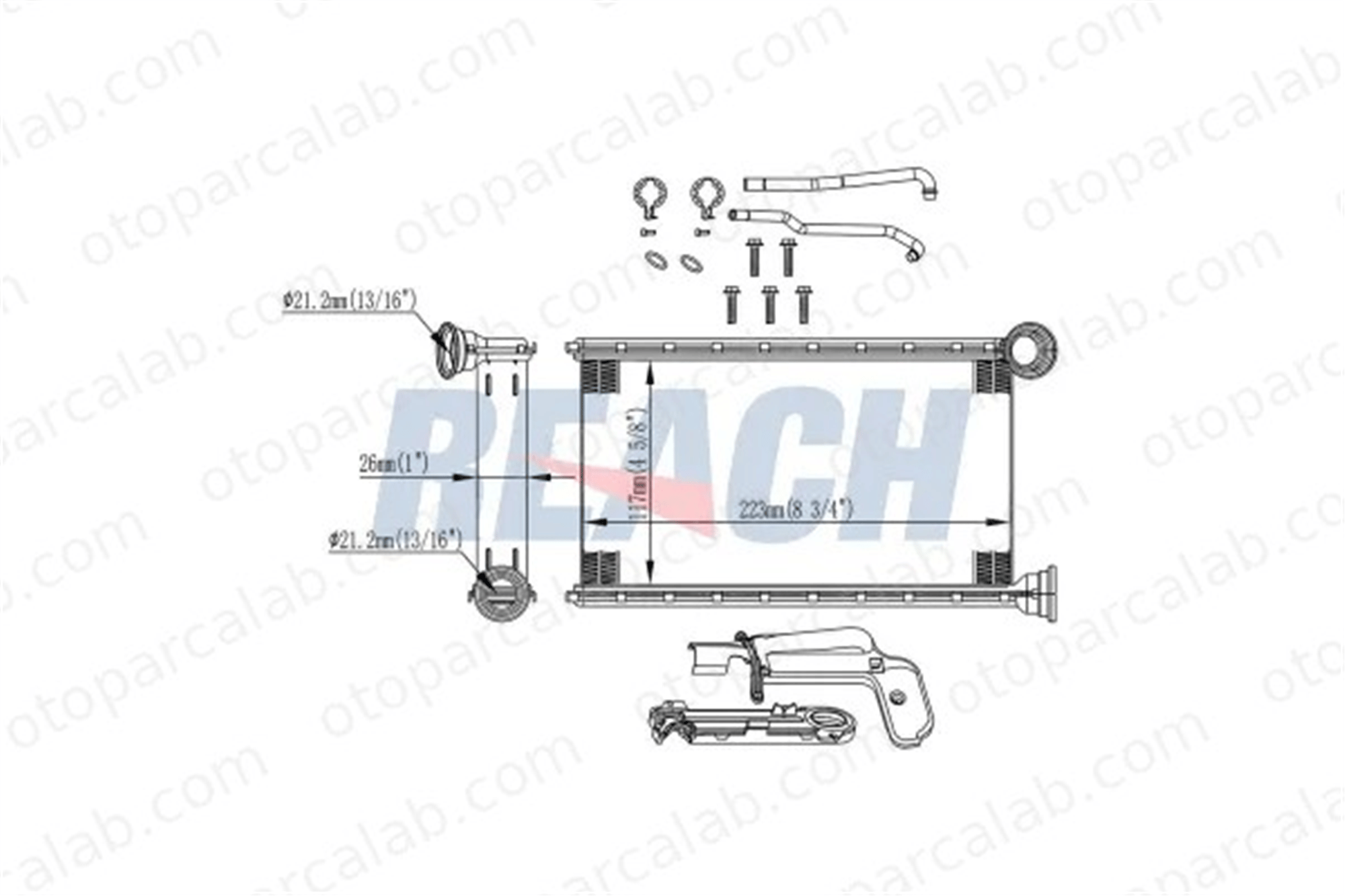 PSA ORJINAL 1611283980 Kalorifer Radyatörü CITROËN C1 II PEUGEOT 108 1611283980 1611284180